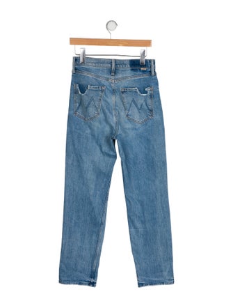Mother High-Rise Straight Leg Jeans