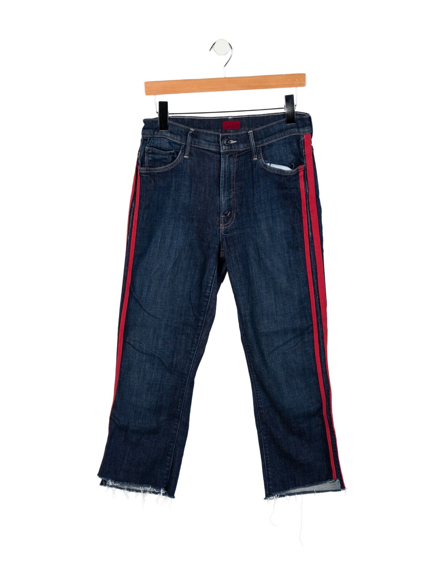 Mother Mid-Rise Straight Leg Jeans