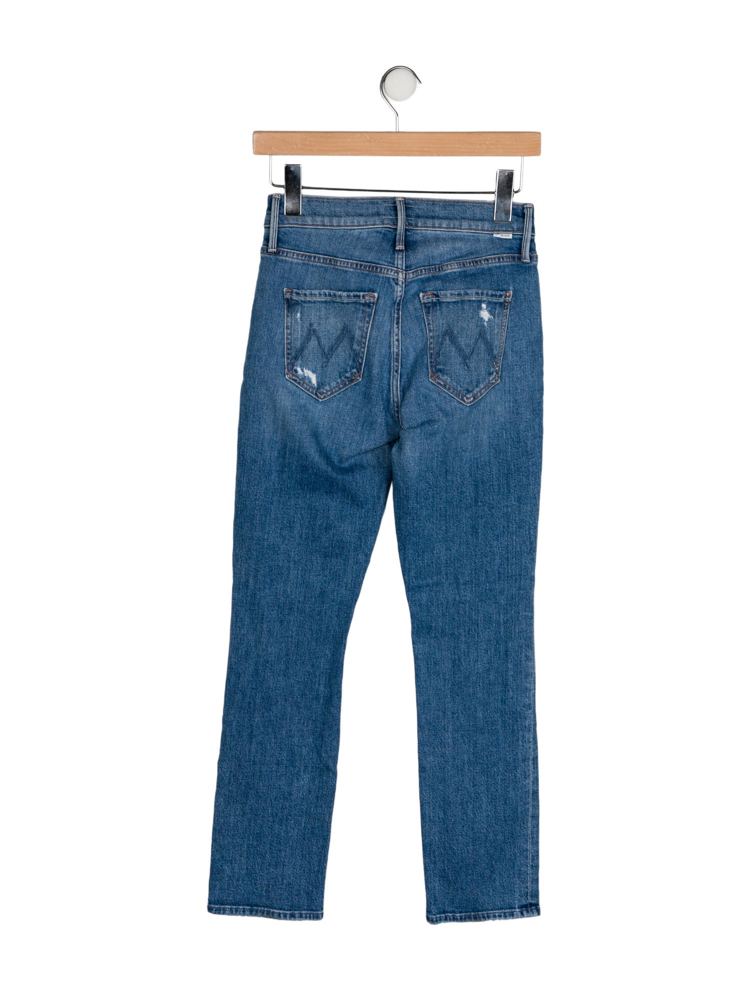 Mother Mid-Rise Straight Leg Jeans