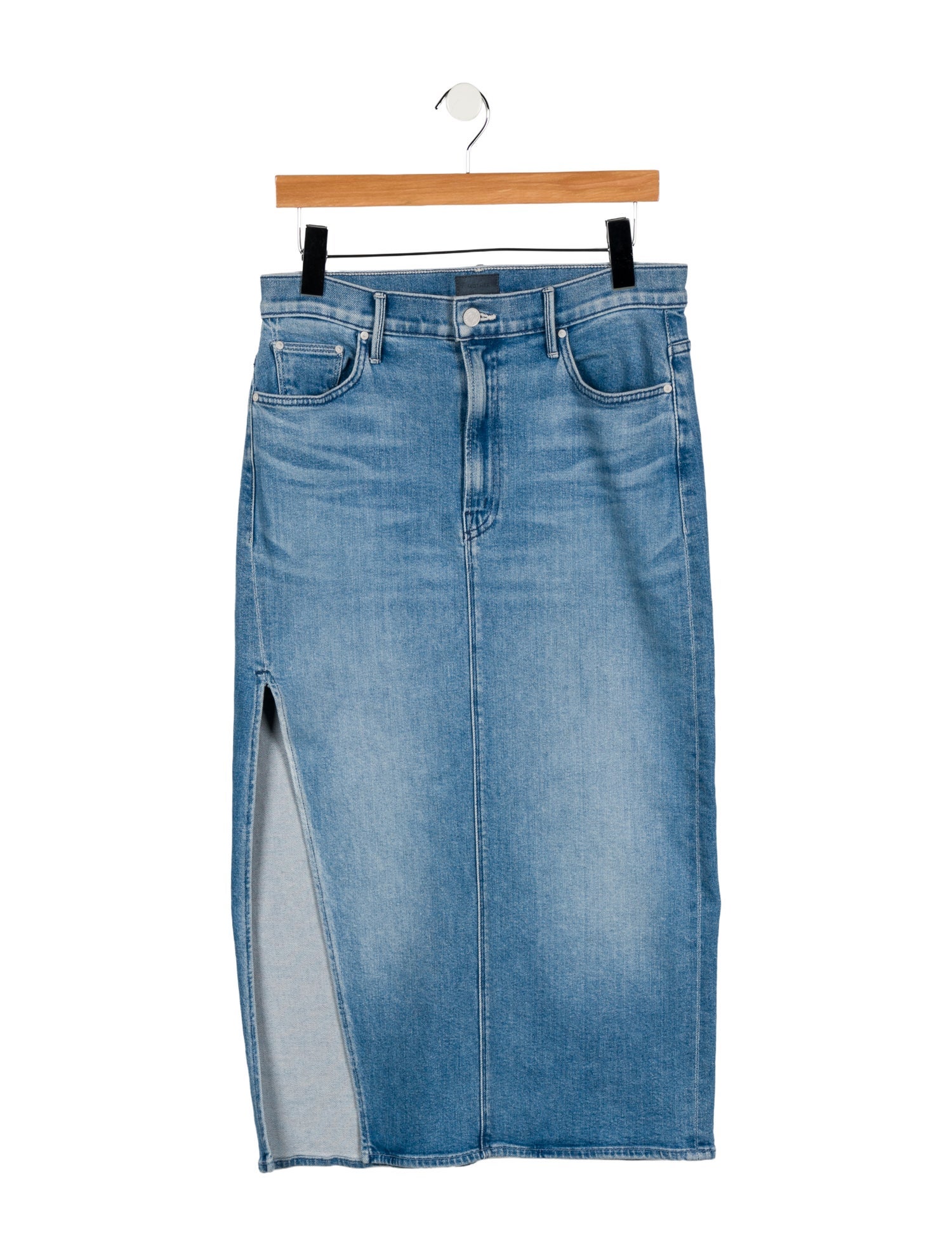 Mother Cutout Accent Midi Length Skirt