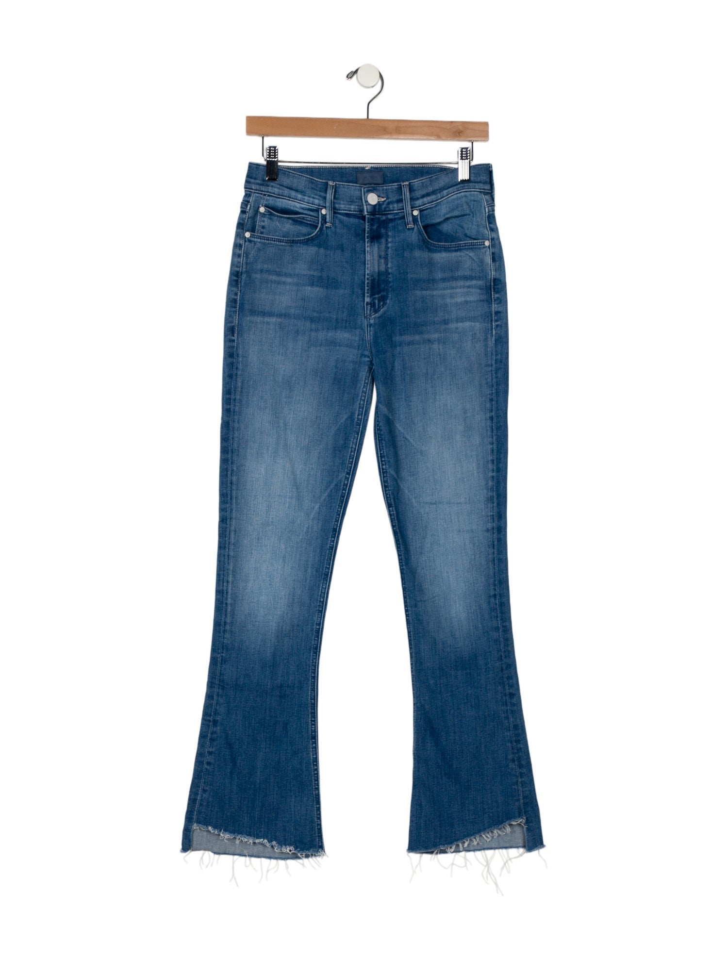 Mother Mid-Rise Straight Leg Jeans