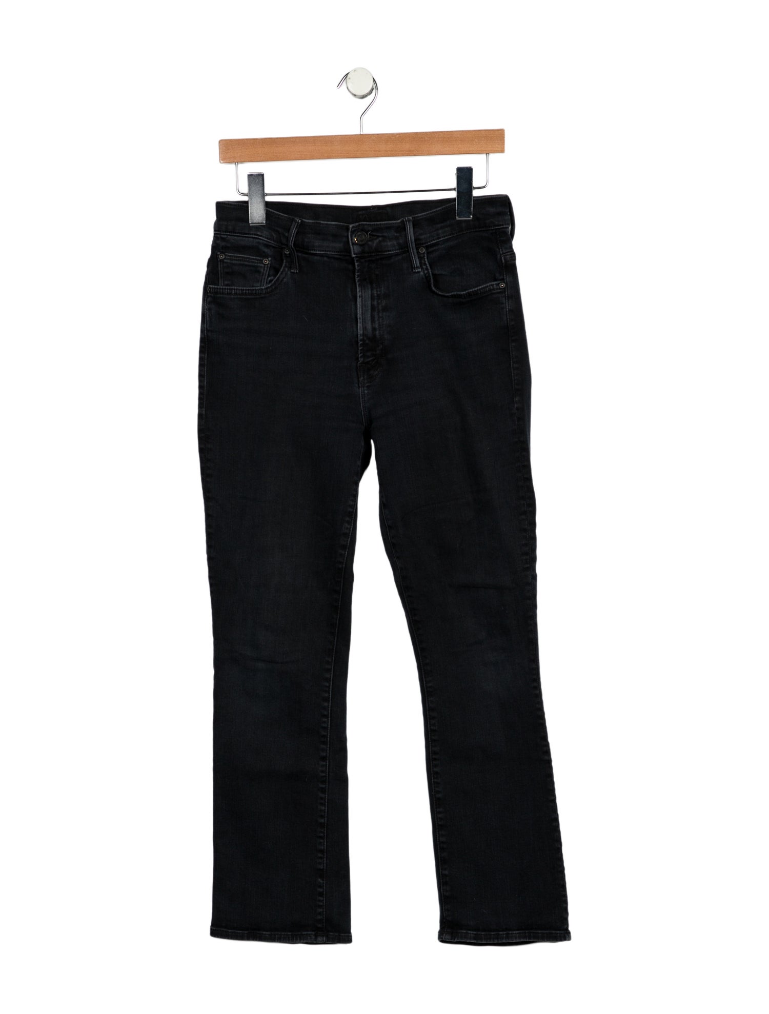 Mother Mid-Rise Straight Leg Jeans