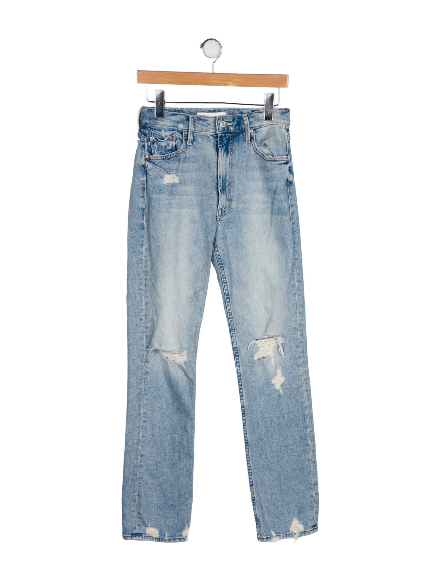 Mother High-Rise Straight Leg Jeans