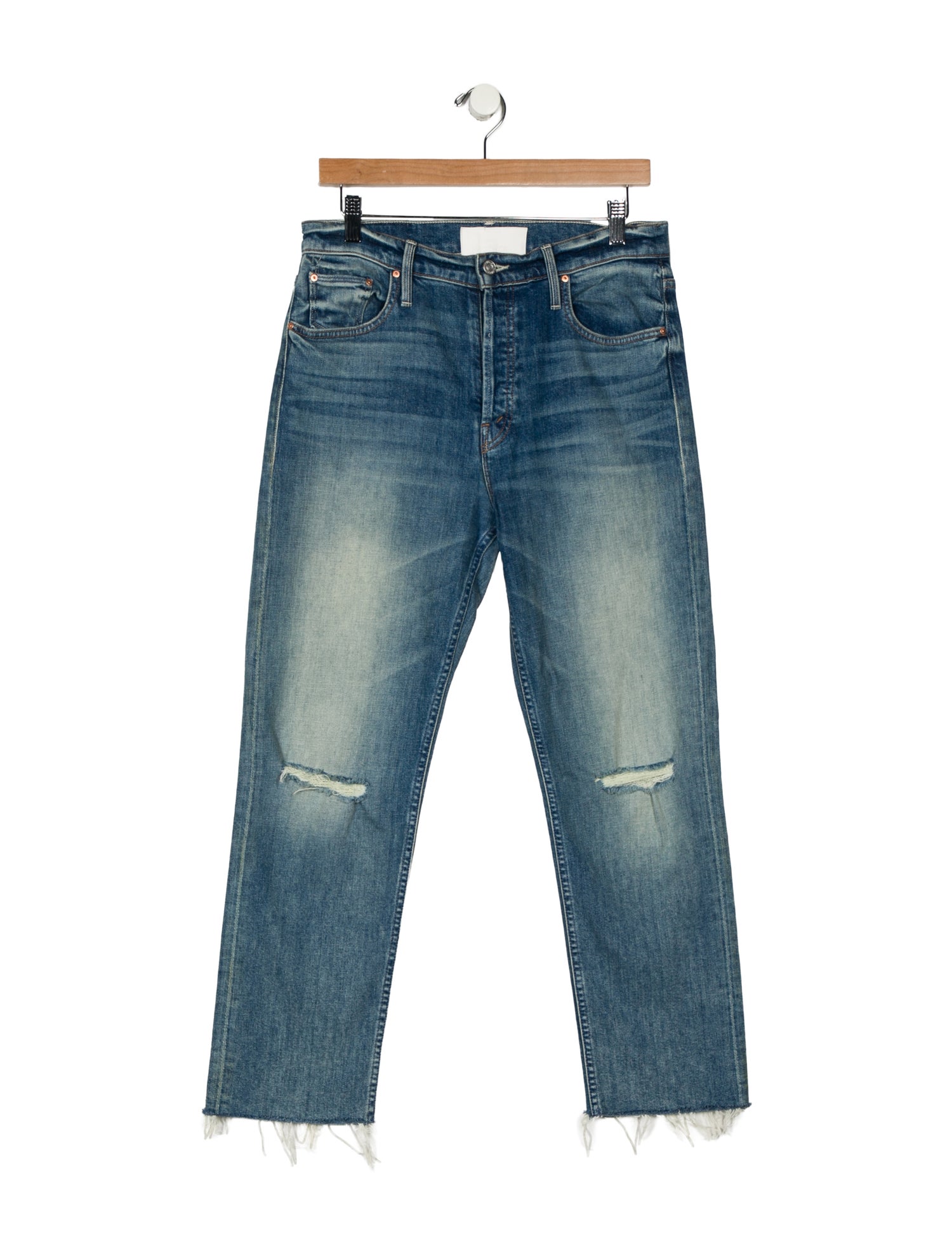Mother High-Rise Straight Leg Jeans
