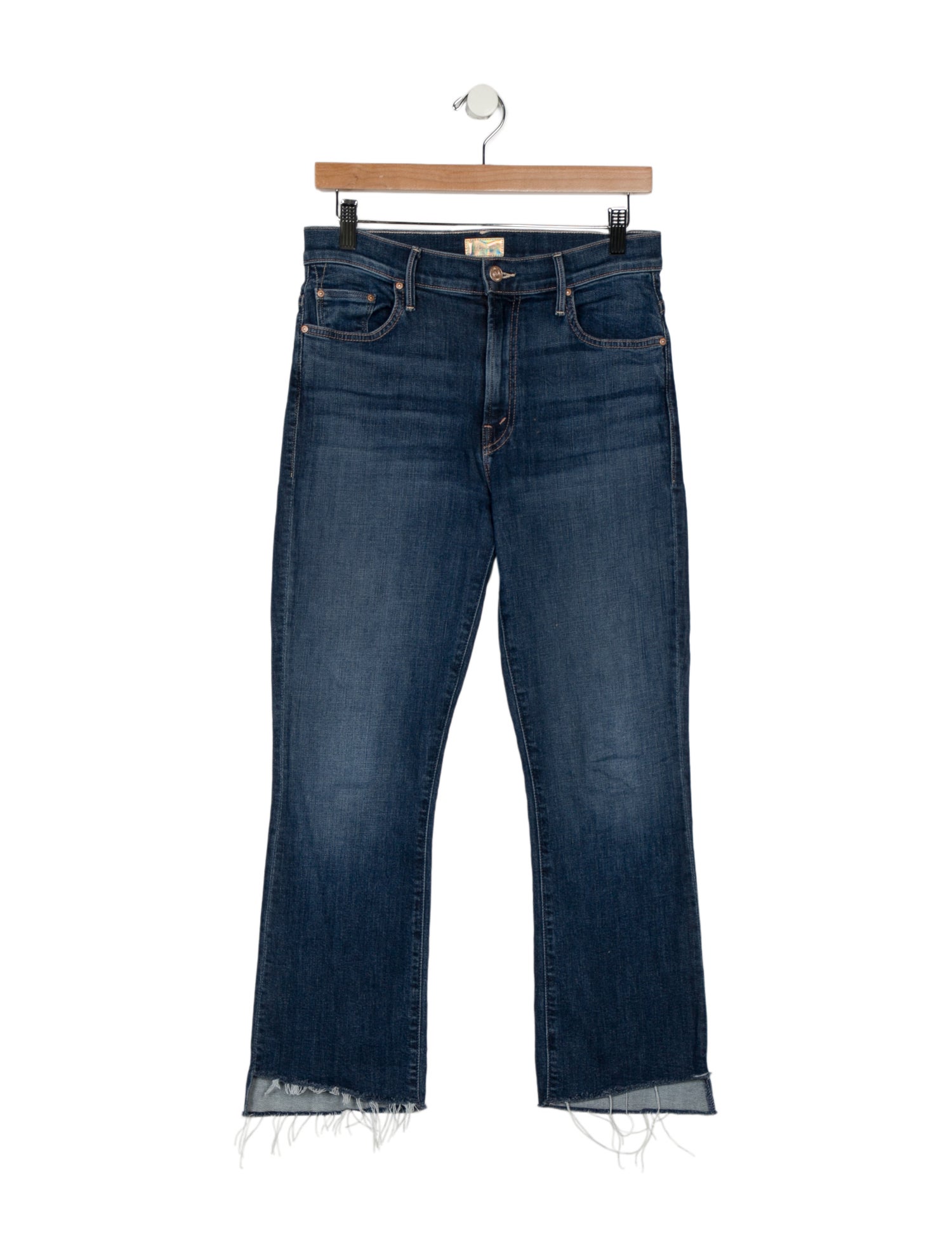 Mother Mid-Rise Straight Leg Jeans
