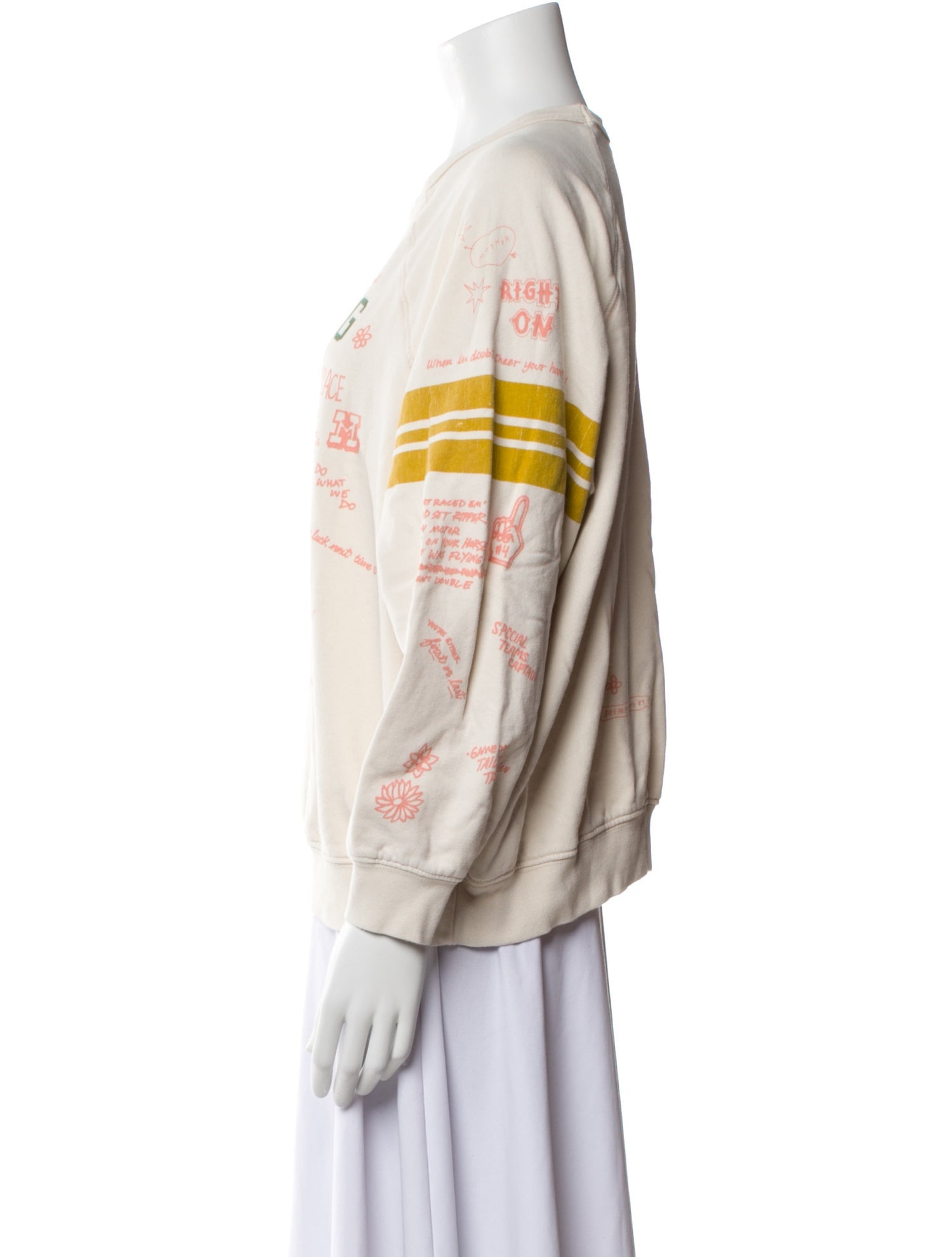 Mother Graphic Print Crew Neck Sweatshirt