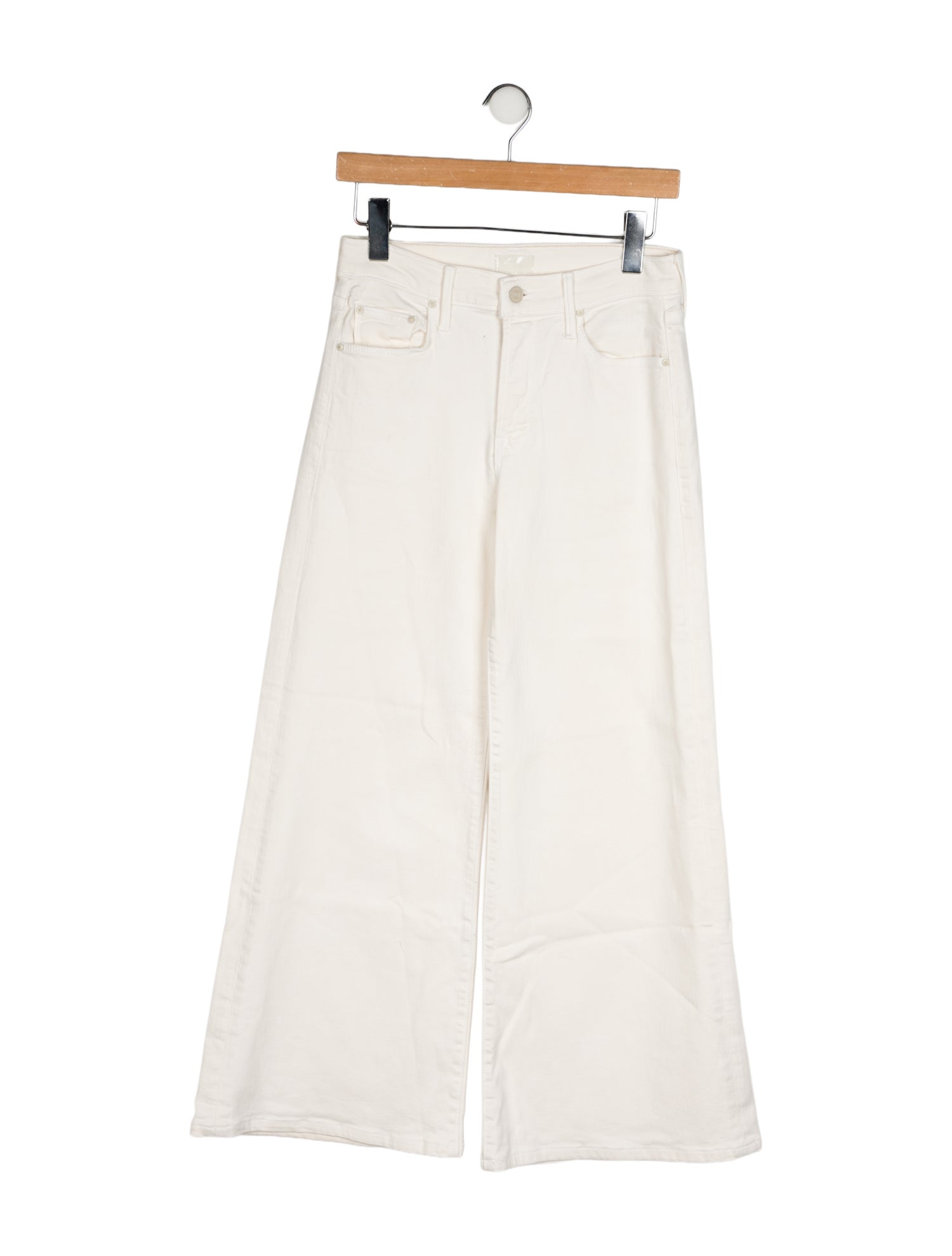 Mother Mid-Rise Wide Leg Jeans