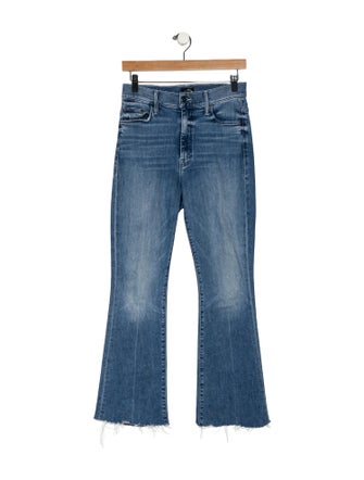 Mother Mid-Rise Wide Leg Jeans