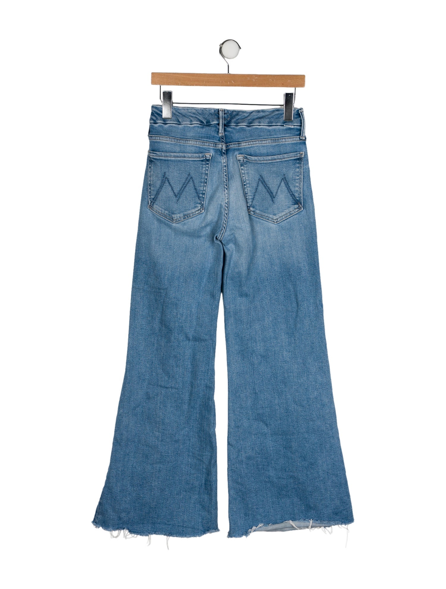 Mother Mid-Rise Wide Leg Jeans