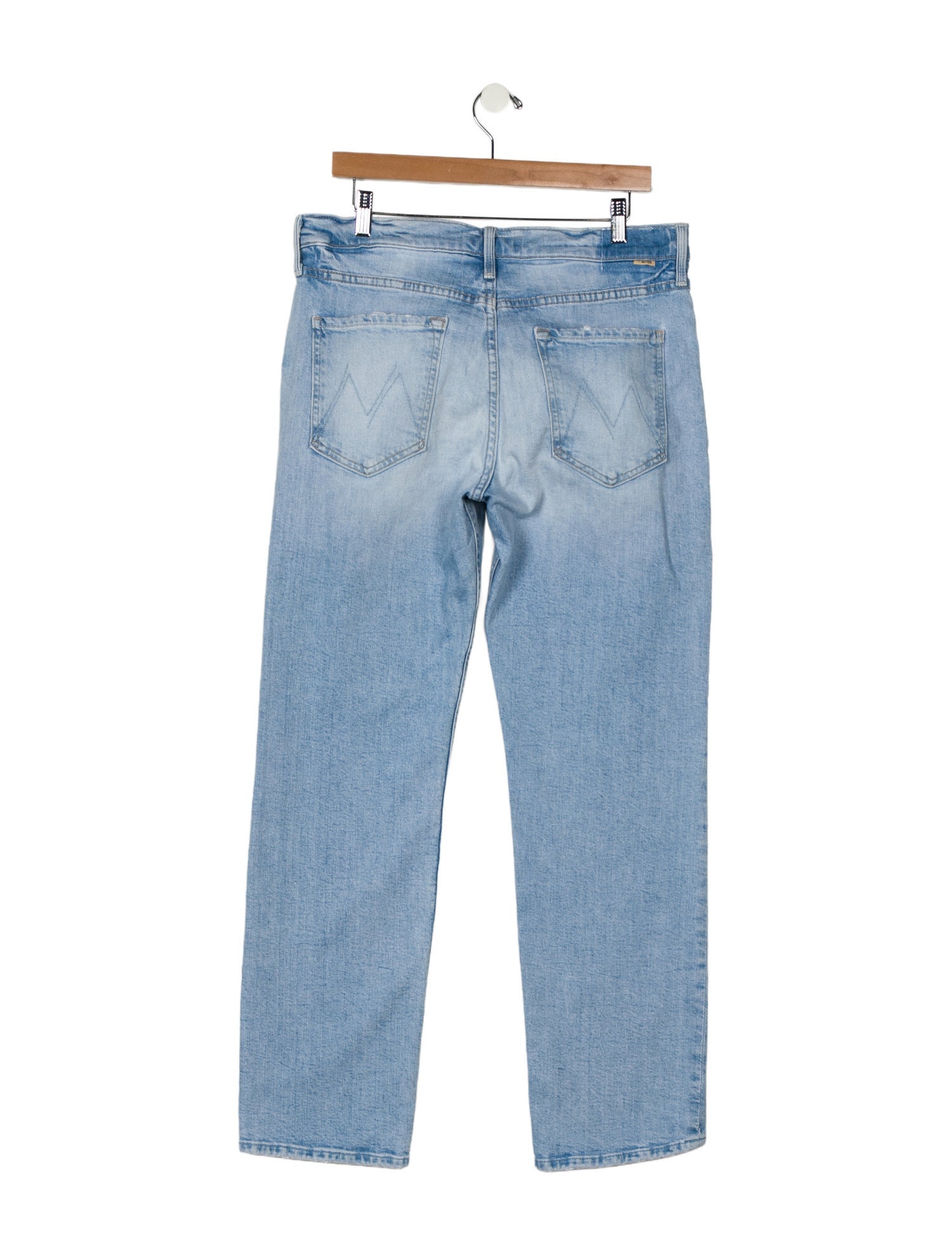 Mother Mid-Rise Straight Leg Jeans