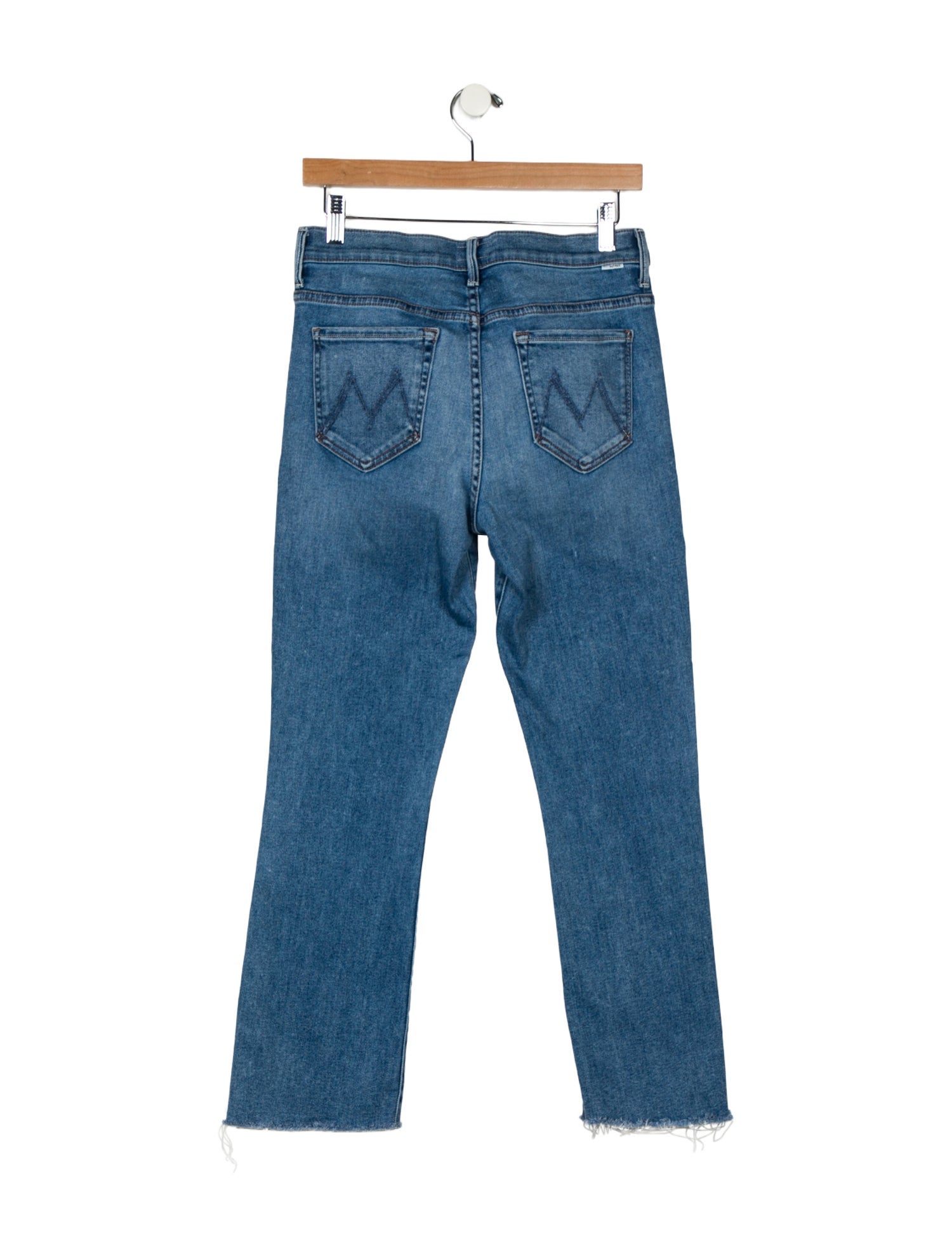 Mother Mid-Rise Straight Leg Jeans