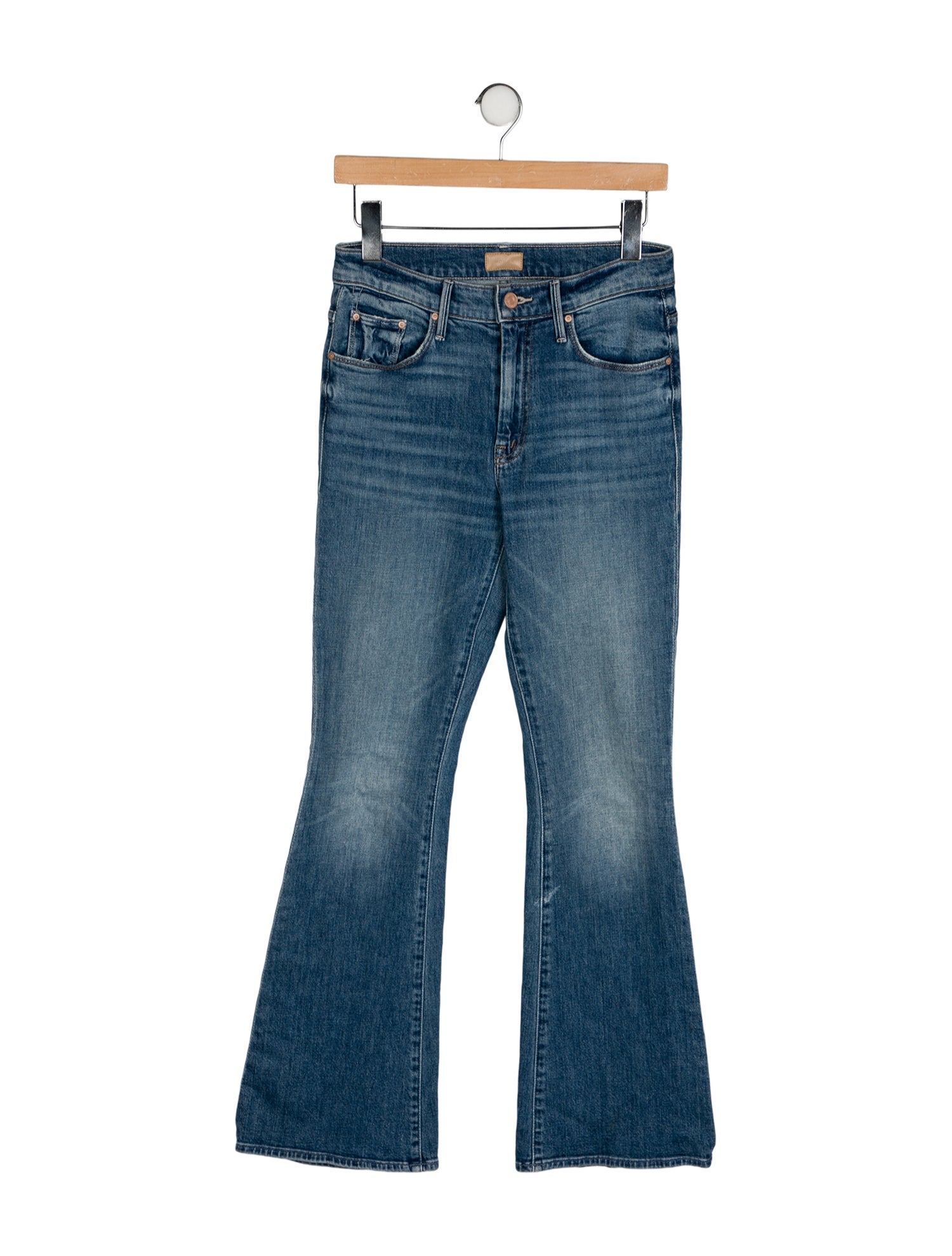 Mother Mid-Rise Wide Leg Jeans