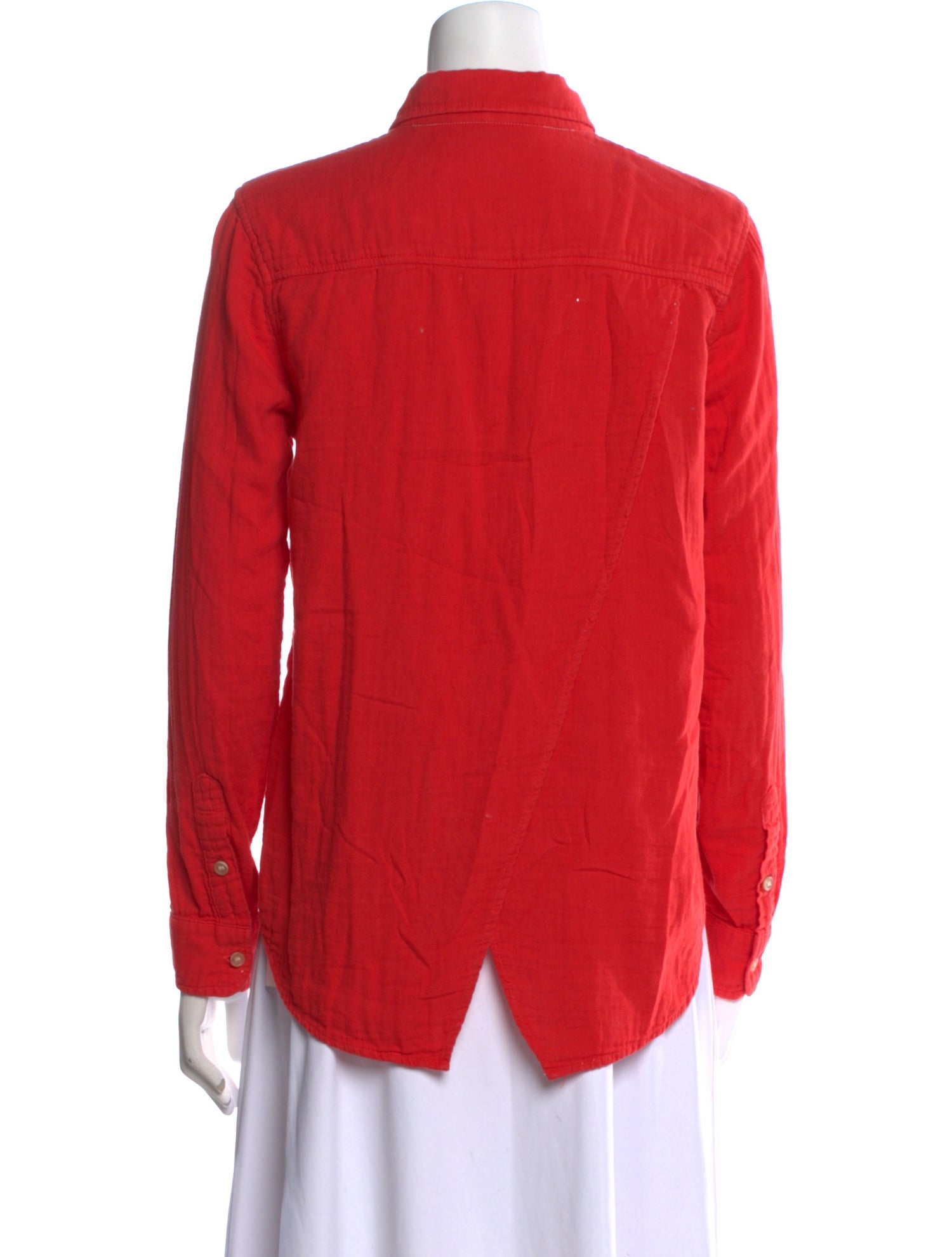 Mother Long Sleeve Button-Up Top