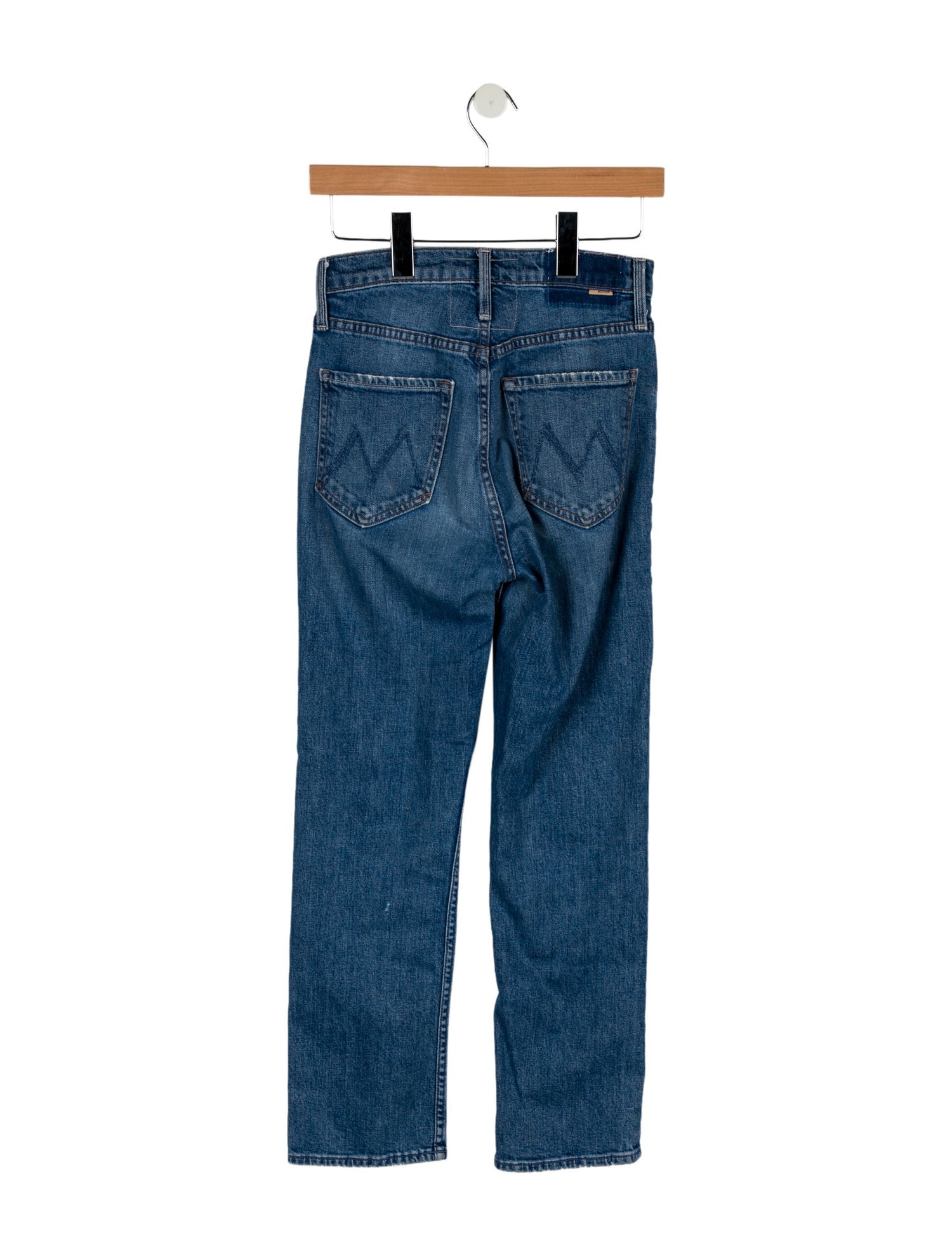 Mother Mid-Rise Straight Leg Jeans