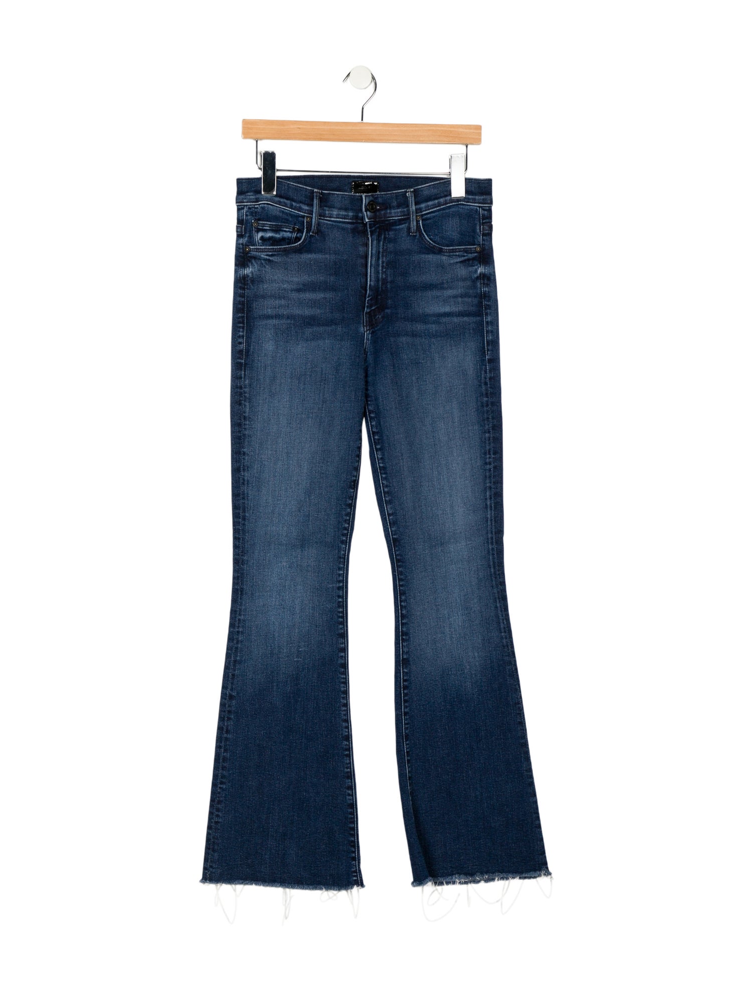 Mother Mid-Rise Wide Leg Jeans