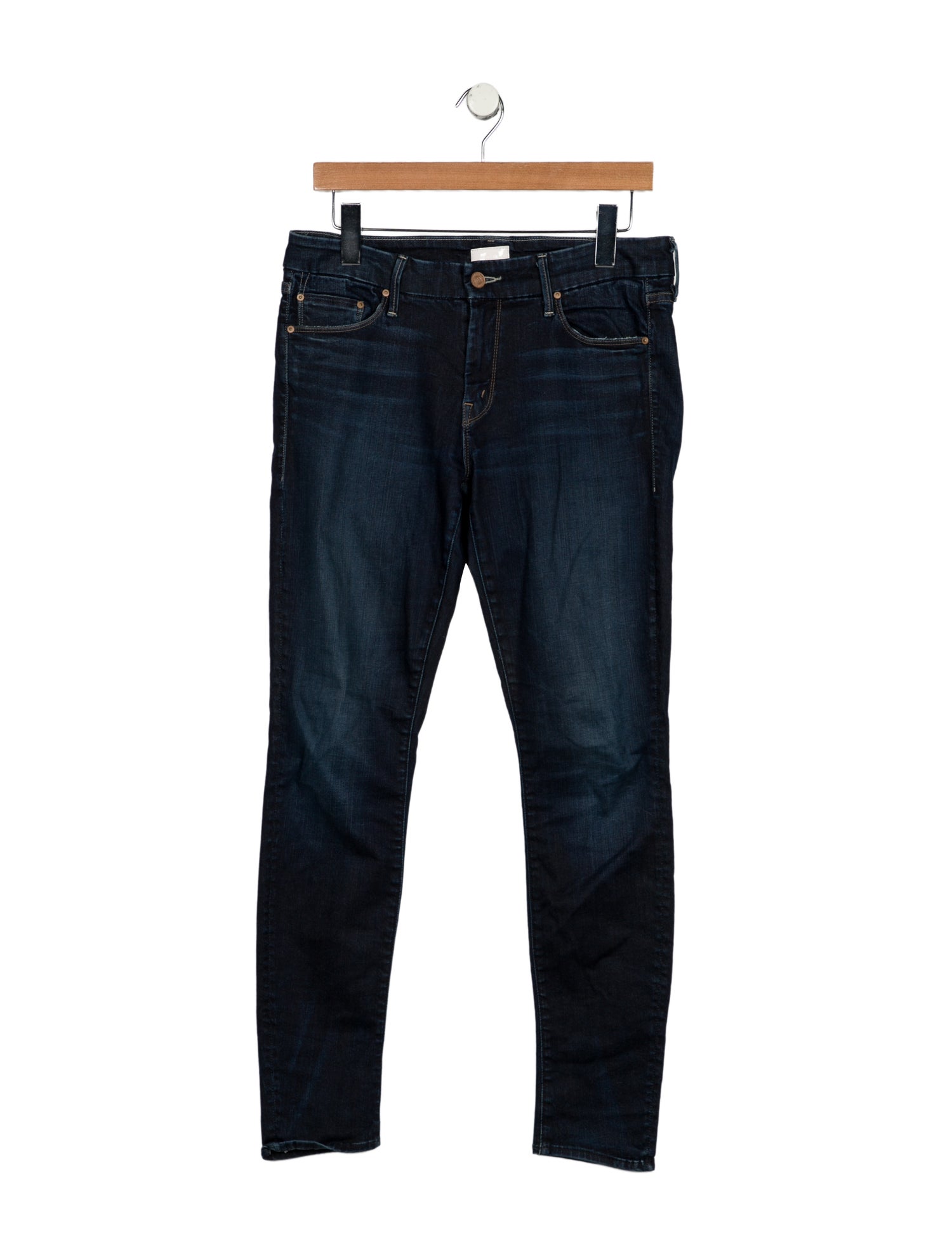 Mother Mid-Rise Skinny Leg Jeans