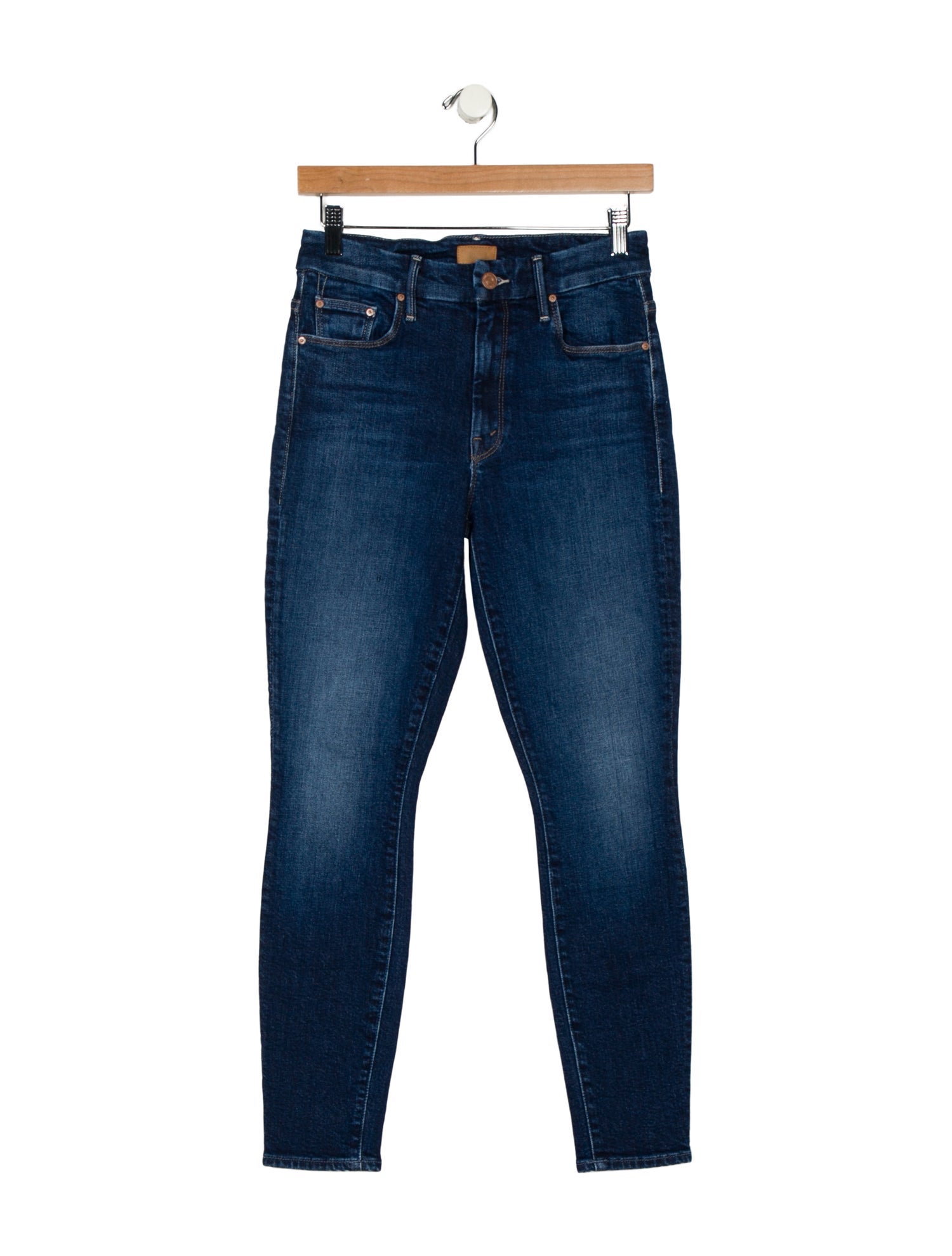 Mother Mid-Rise Skinny Leg Jeans