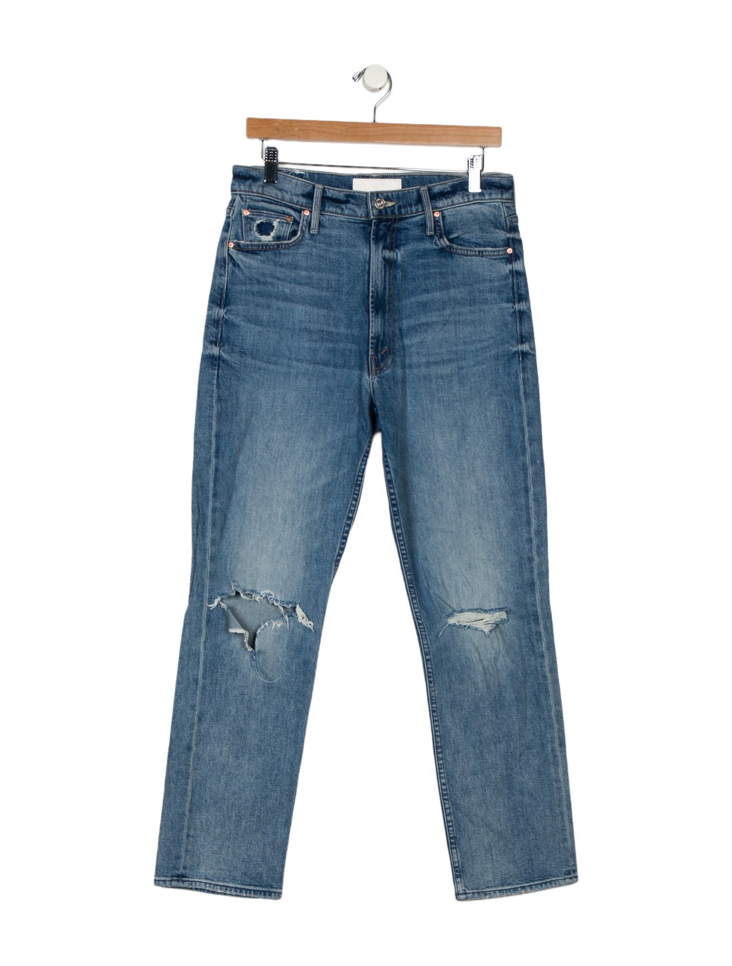Mother High-Rise Straight Leg Jeans