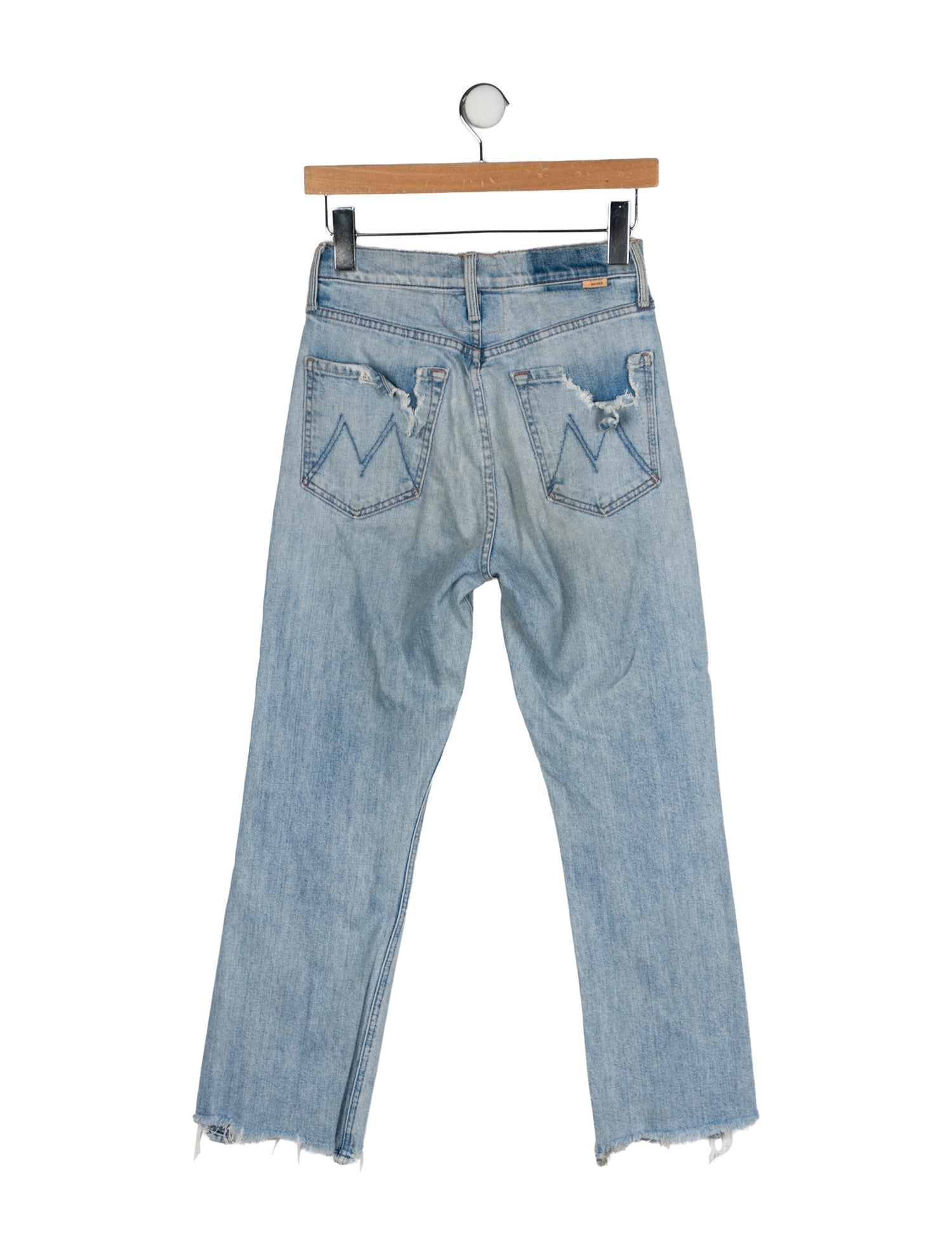 Mother Mid-Rise Straight Leg Jeans