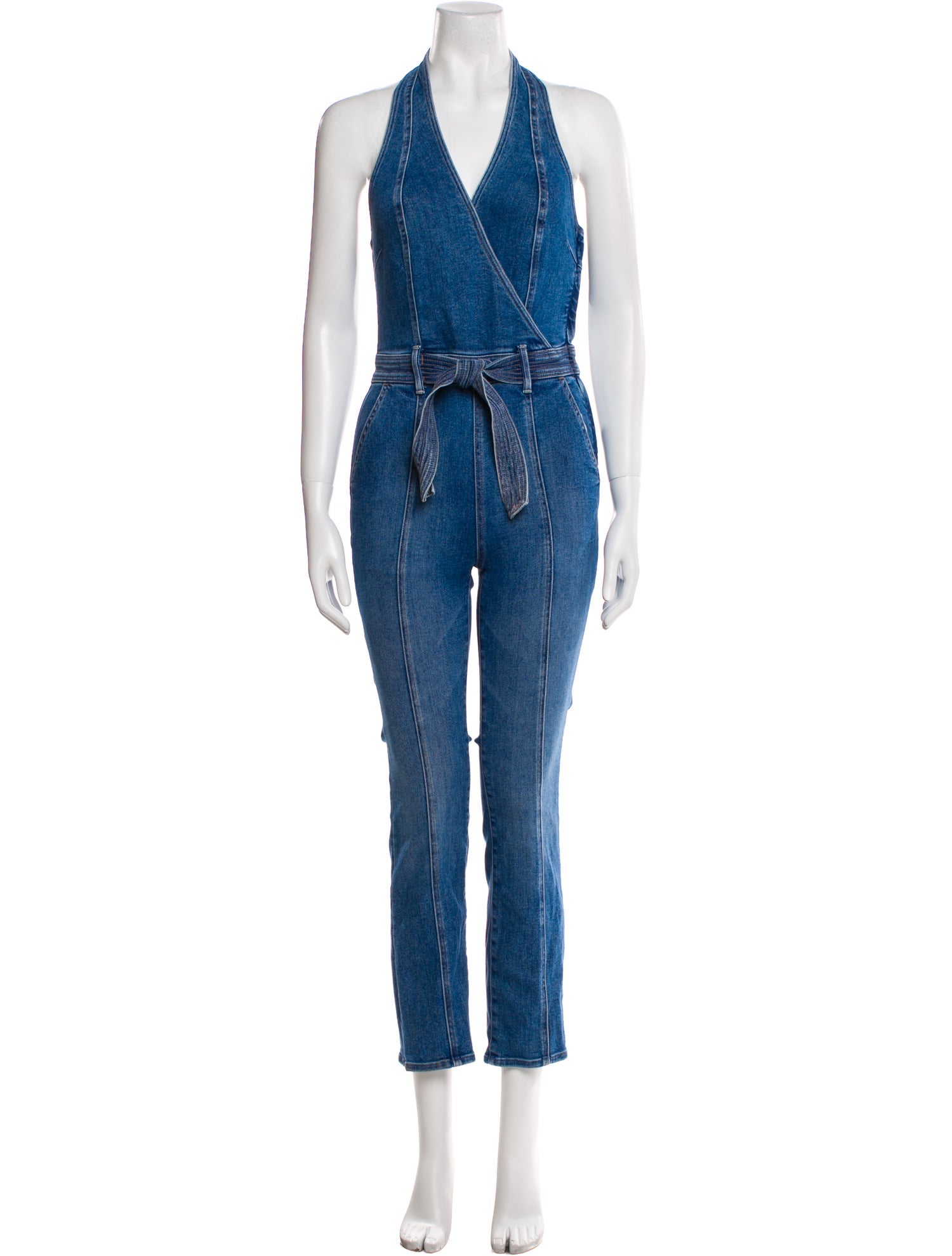 Mother V-Neck Jumpsuit
