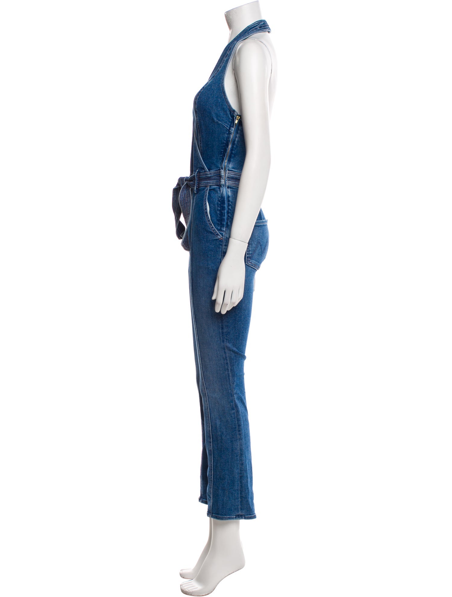 Mother V-Neck Jumpsuit