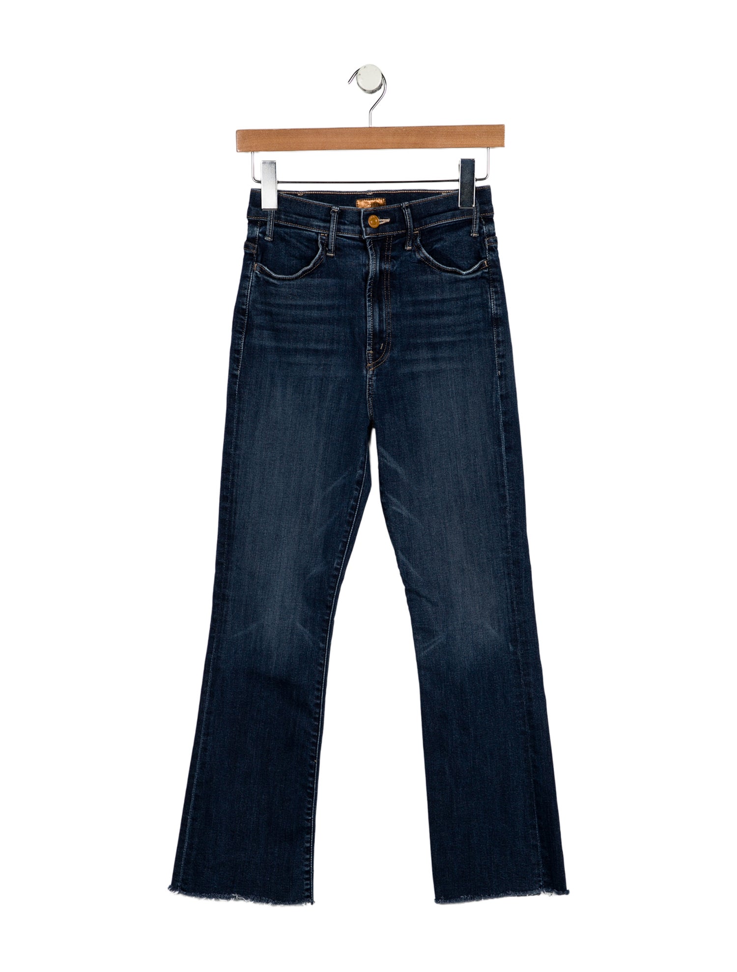 Mother Mid-Rise Straight Leg Jeans