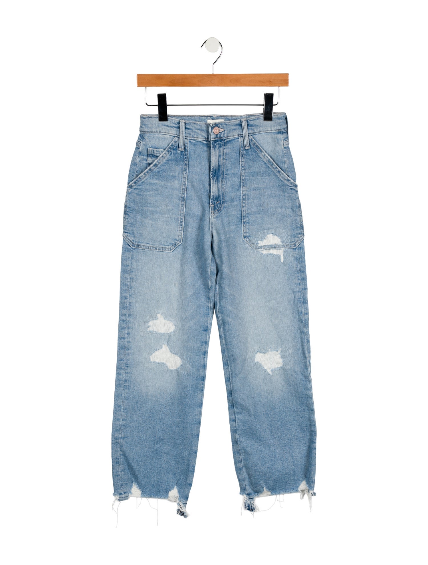 Mother Mid-Rise Straight Leg Jeans