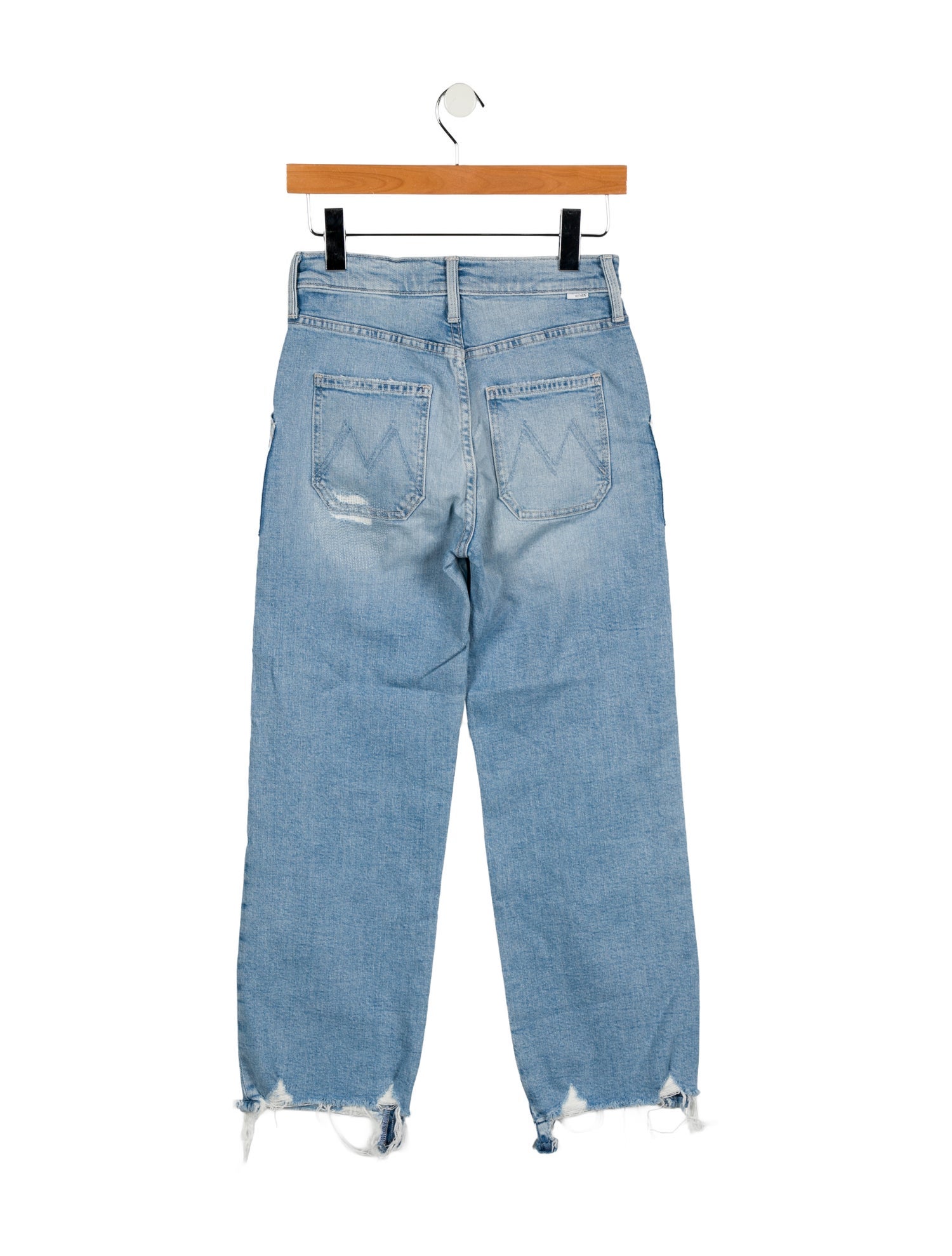 Mother Mid-Rise Straight Leg Jeans