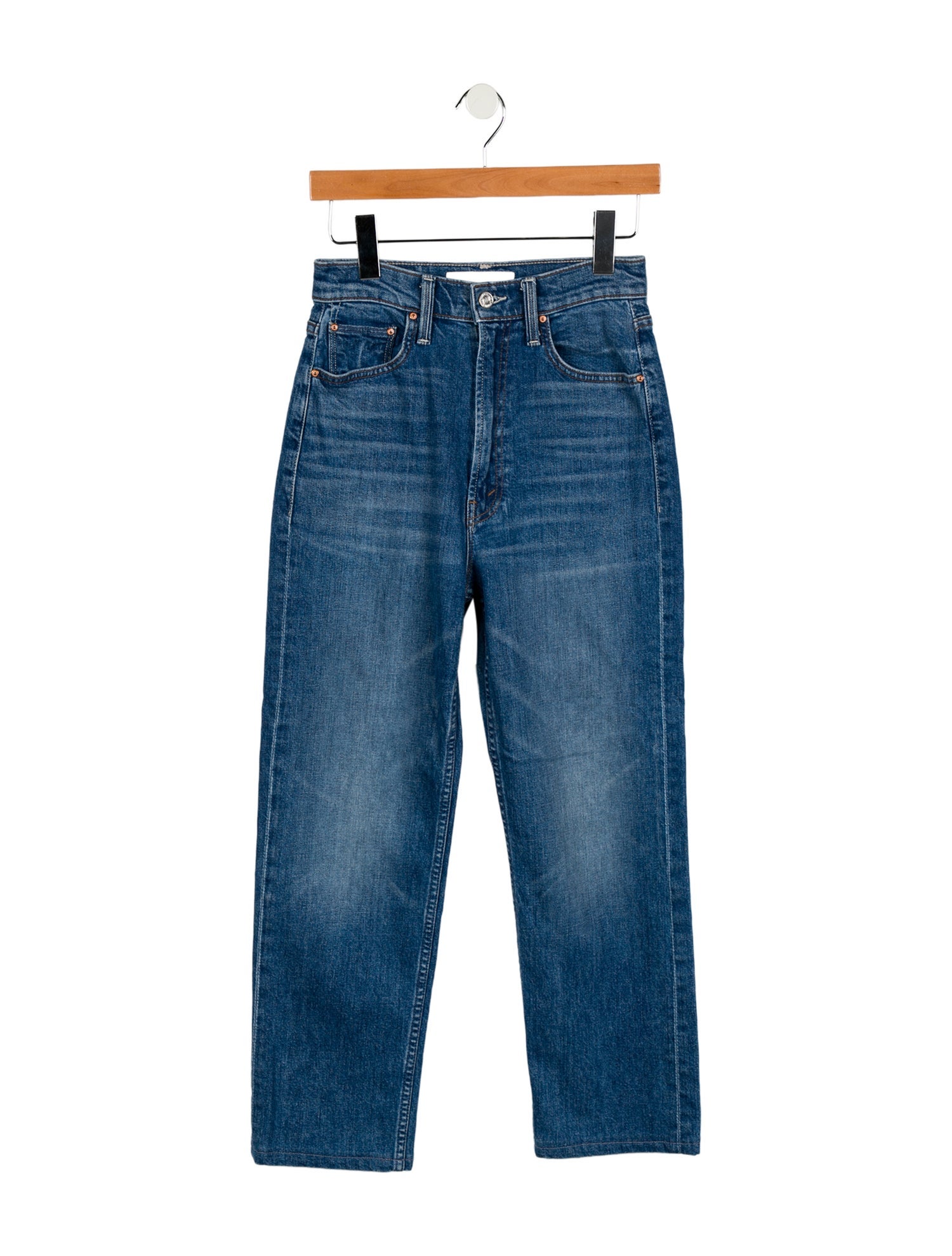 Mother High-Rise Straight Leg Jeans