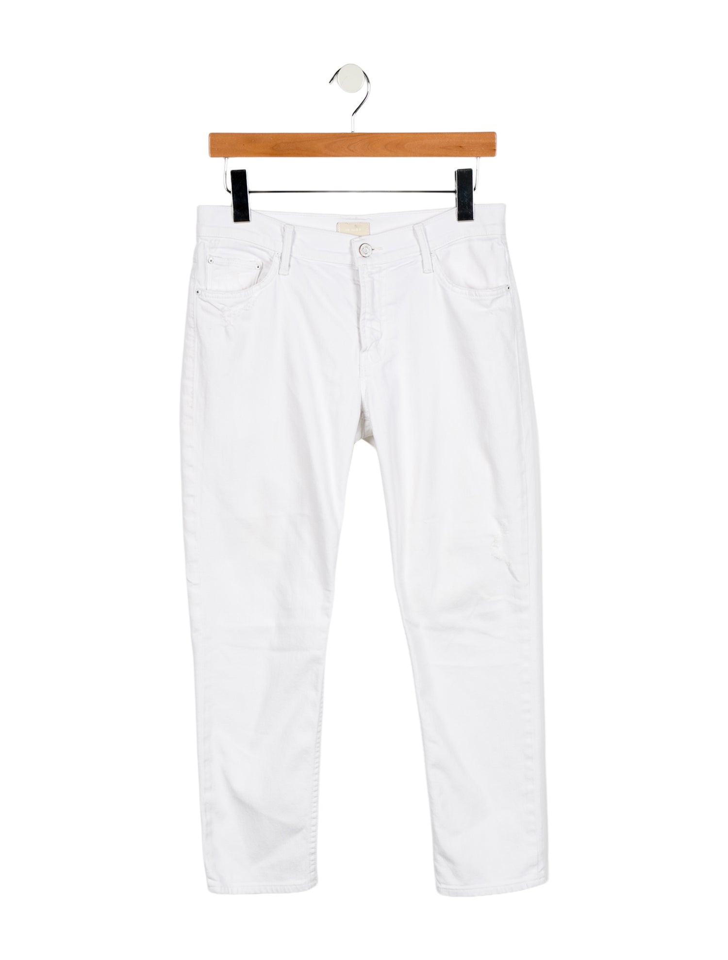 Mother Mid-Rise Straight Leg Jeans