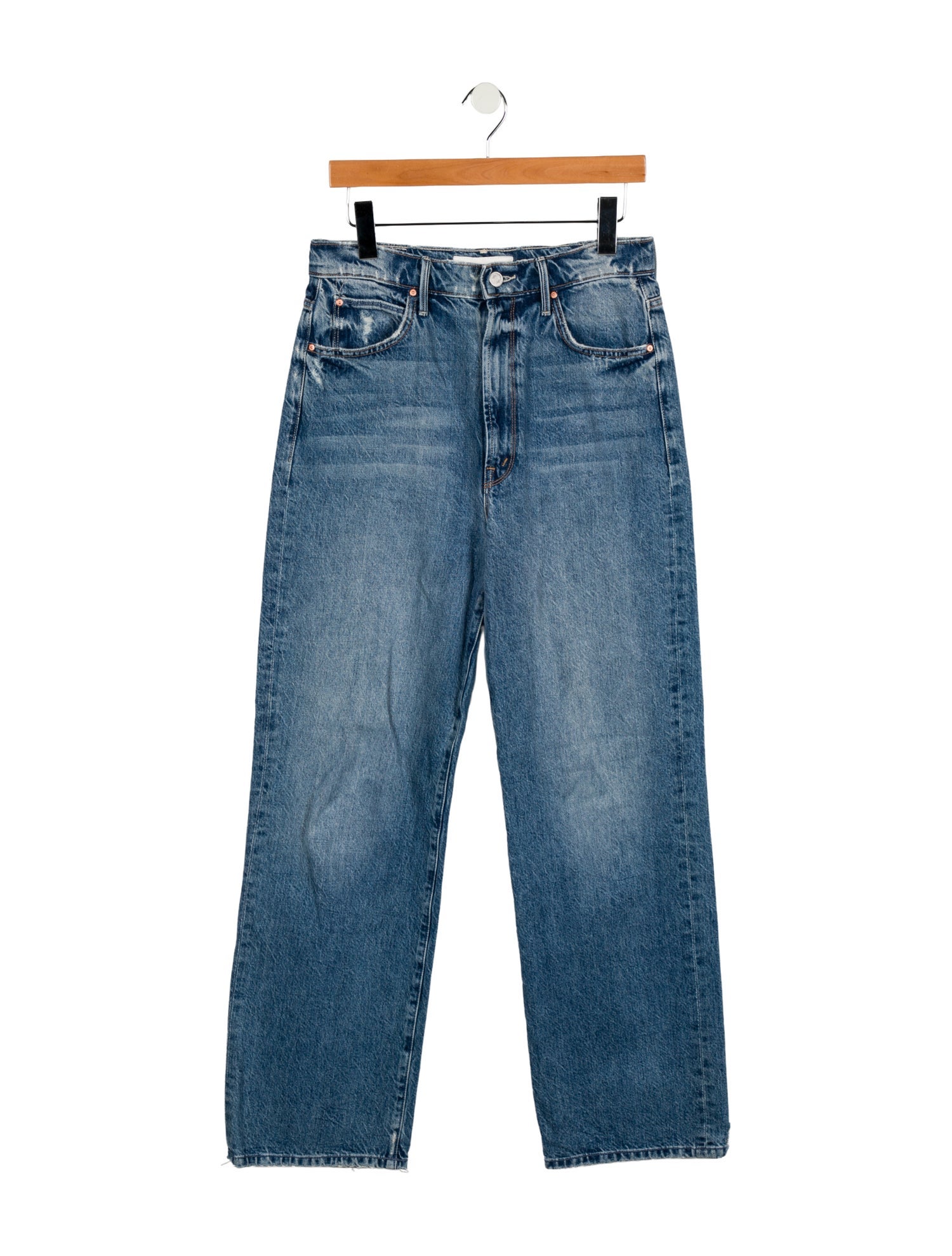 Mother High-Rise Straight Leg Jeans