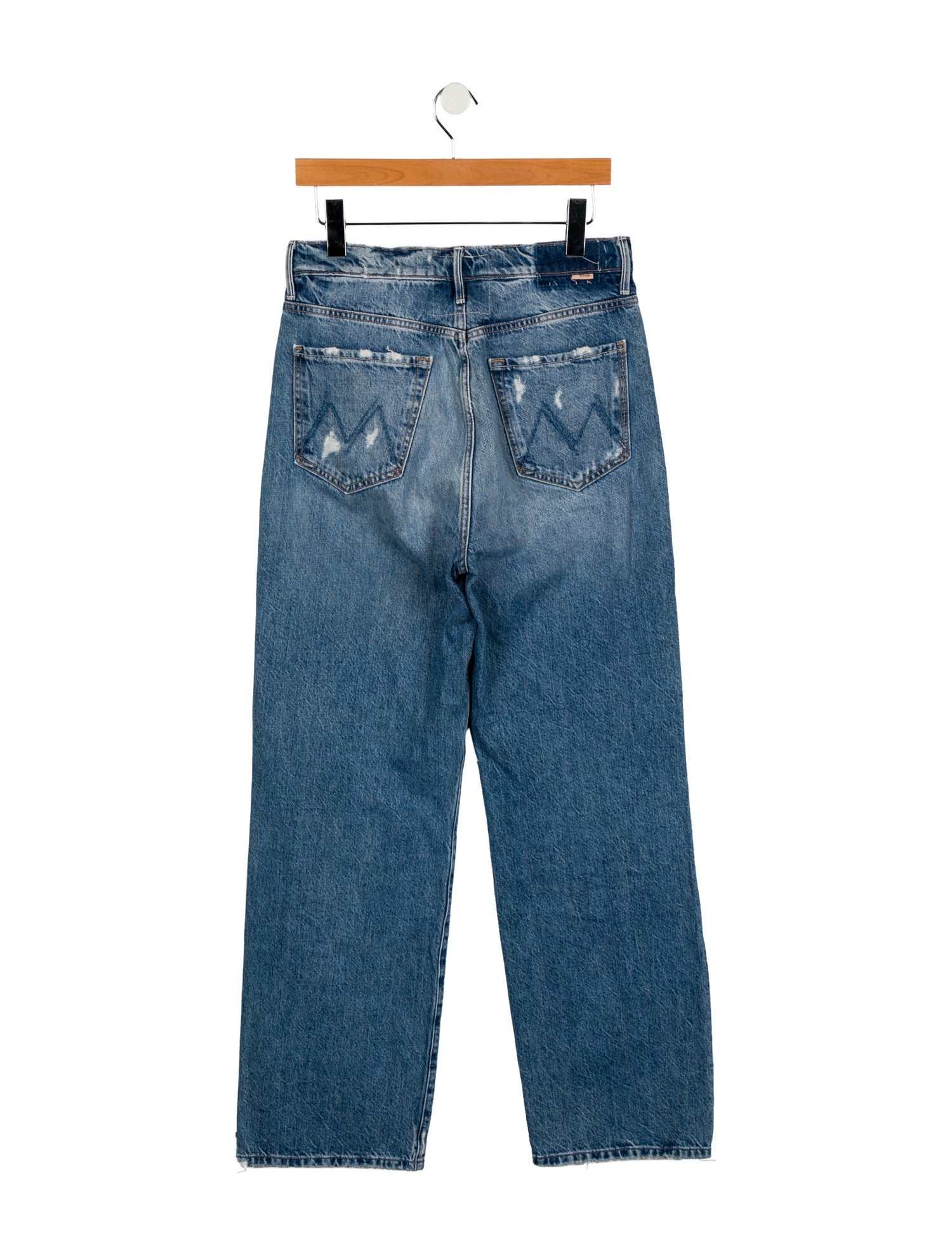 Mother High-Rise Straight Leg Jeans
