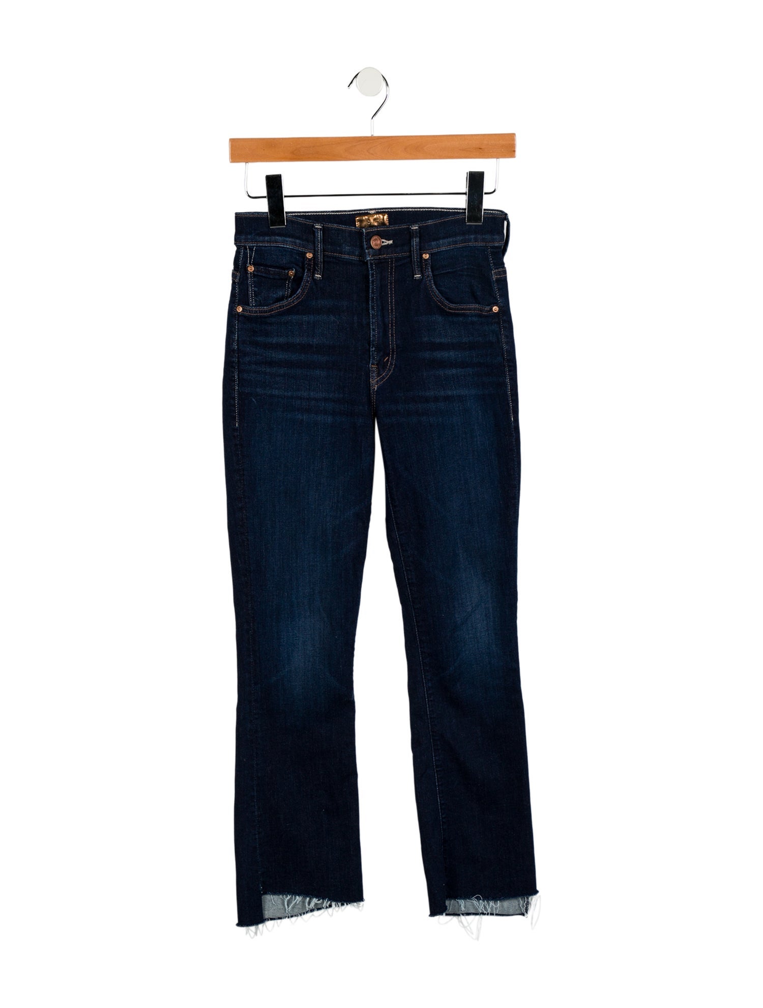 Mother Mid-Rise Straight Leg Jeans