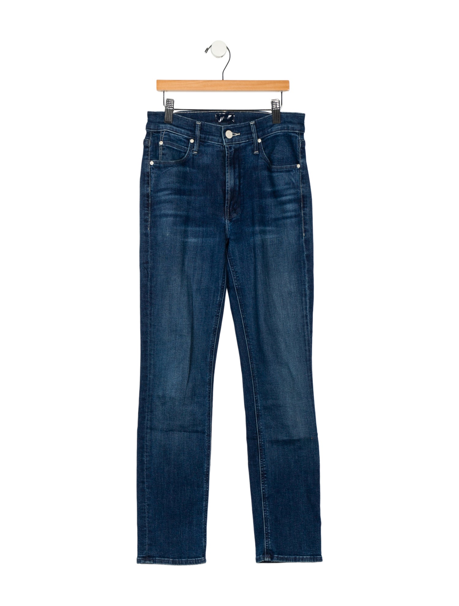 Mother Mid-Rise Straight Leg Jeans