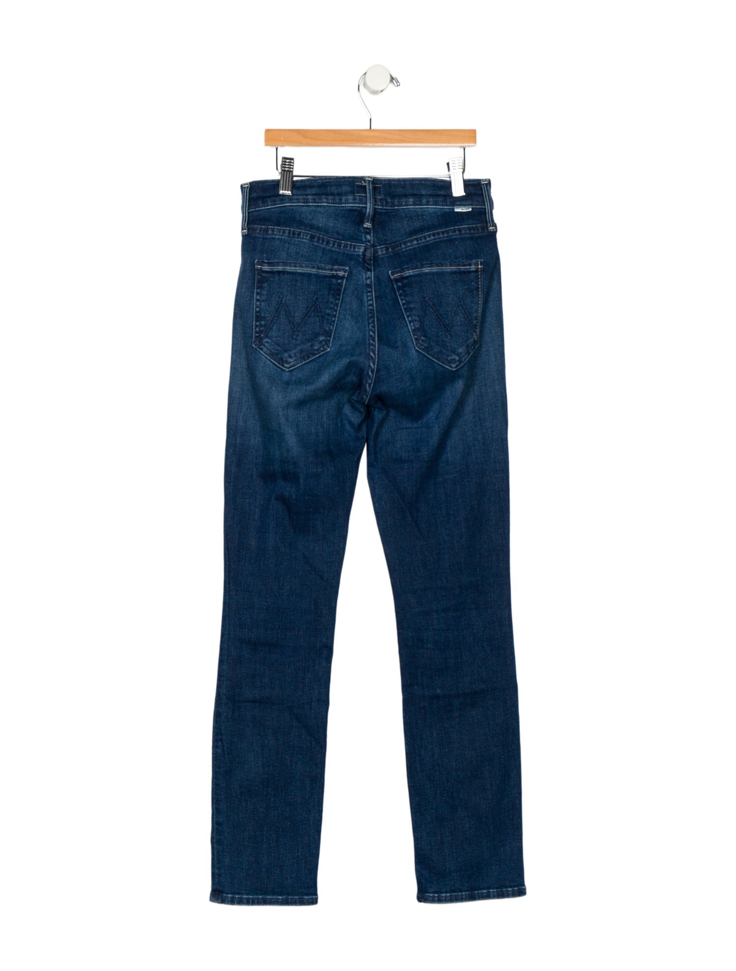 Mother Mid-Rise Straight Leg Jeans