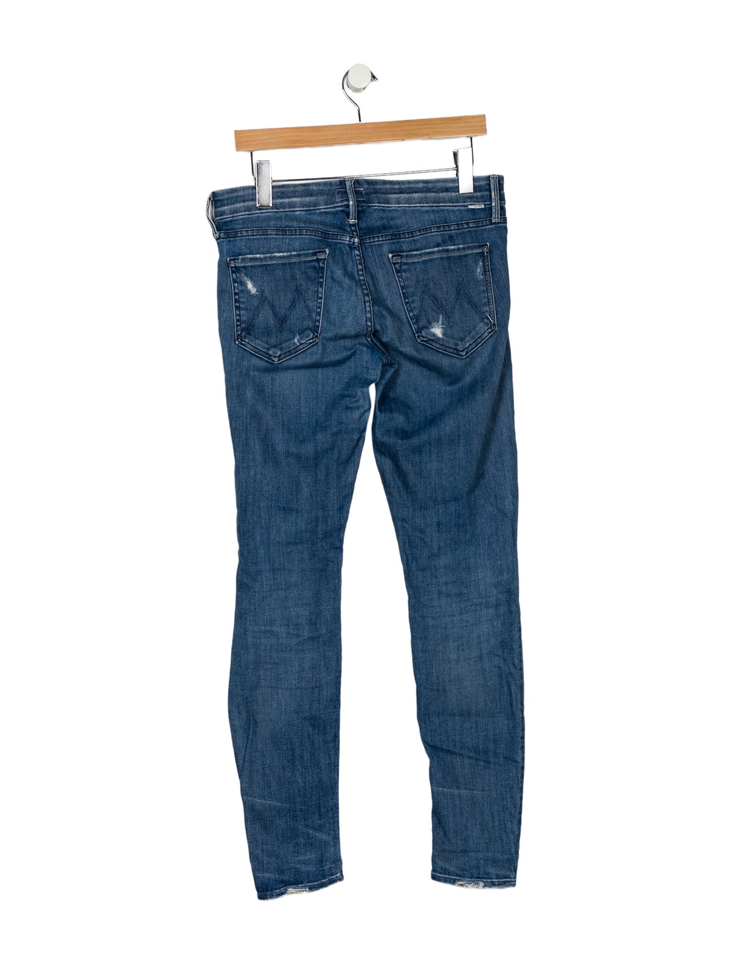 Mother Mid-Rise Skinny Leg Jeans