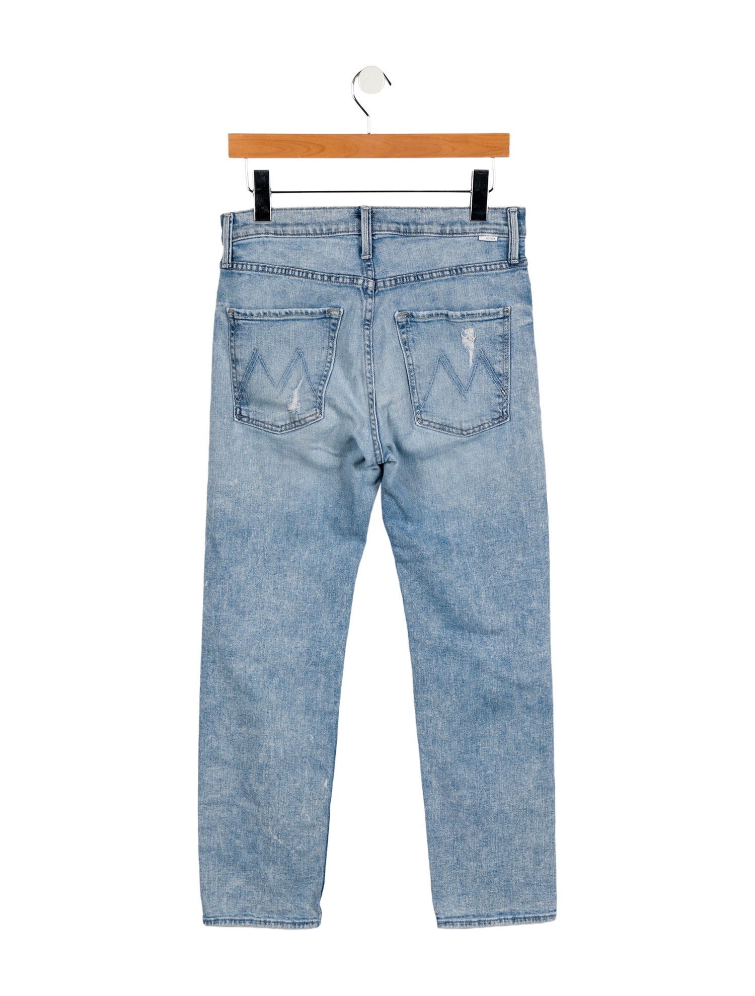 Mother Mid-Rise Straight Leg Jeans