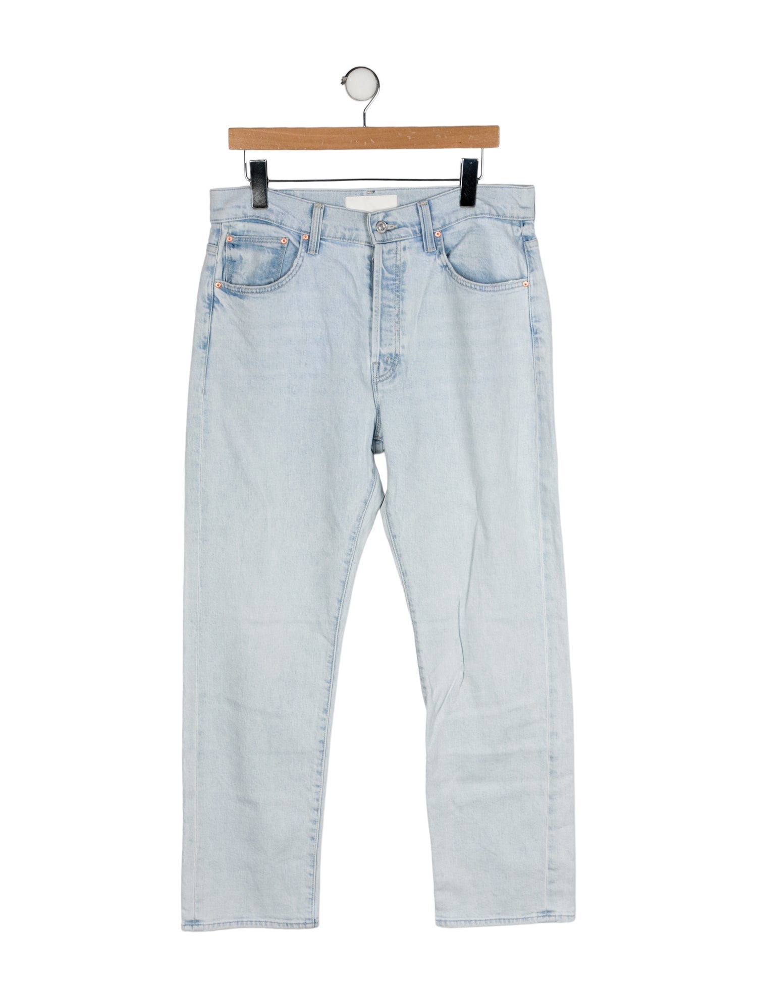 Mother High-Rise Straight Leg Jeans