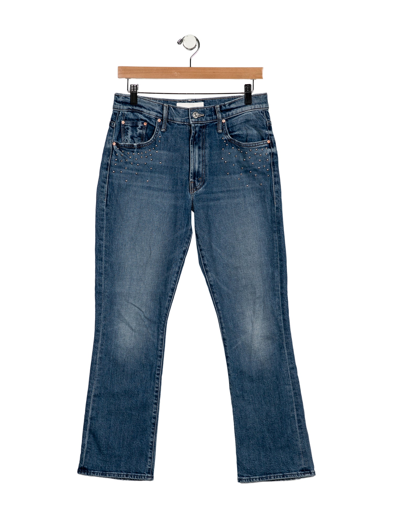 Mother Mid-Rise Straight Leg Jeans