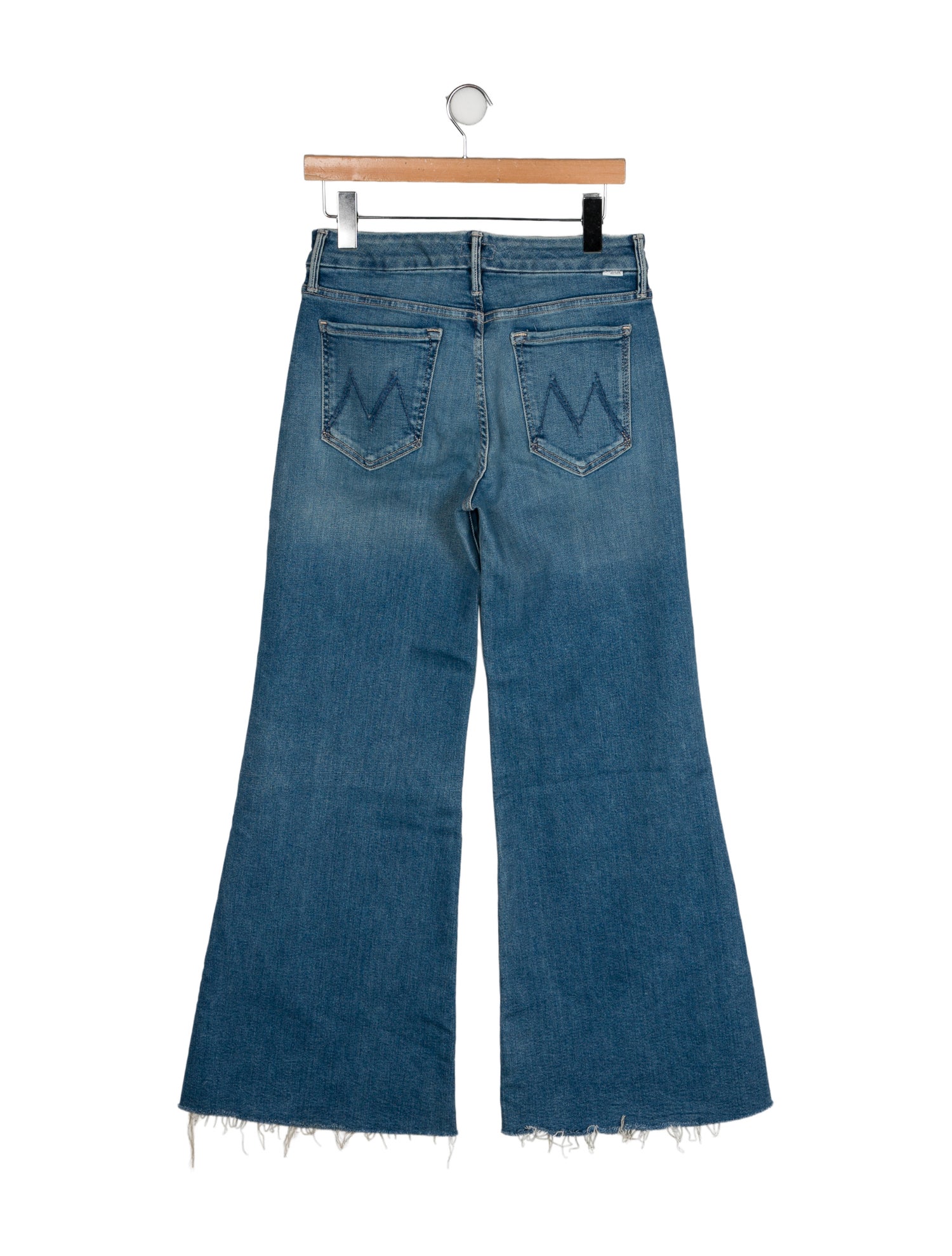 Mother Mid-Rise Wide Leg Jeans