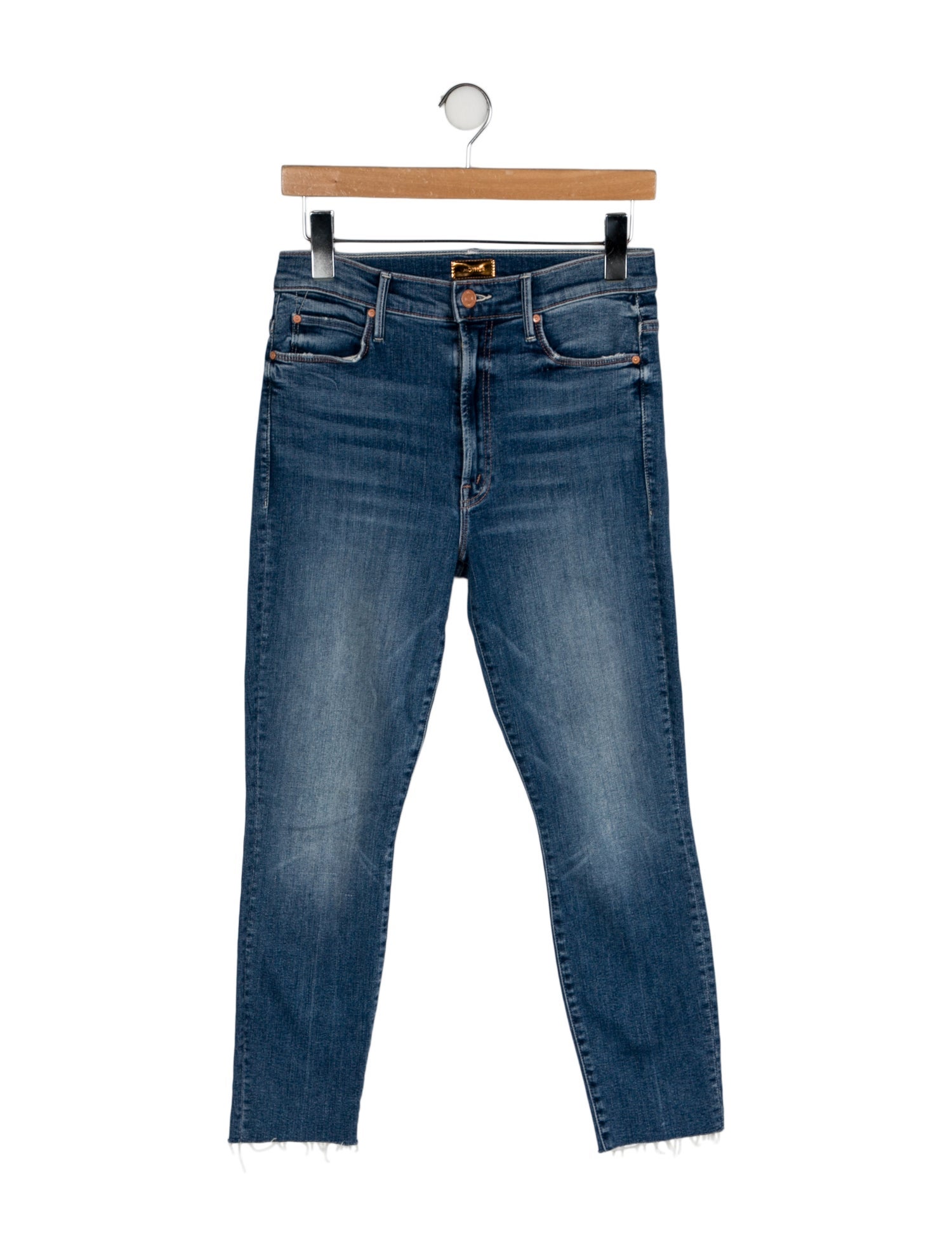 Mother Mid-Rise Skinny Leg Jeans