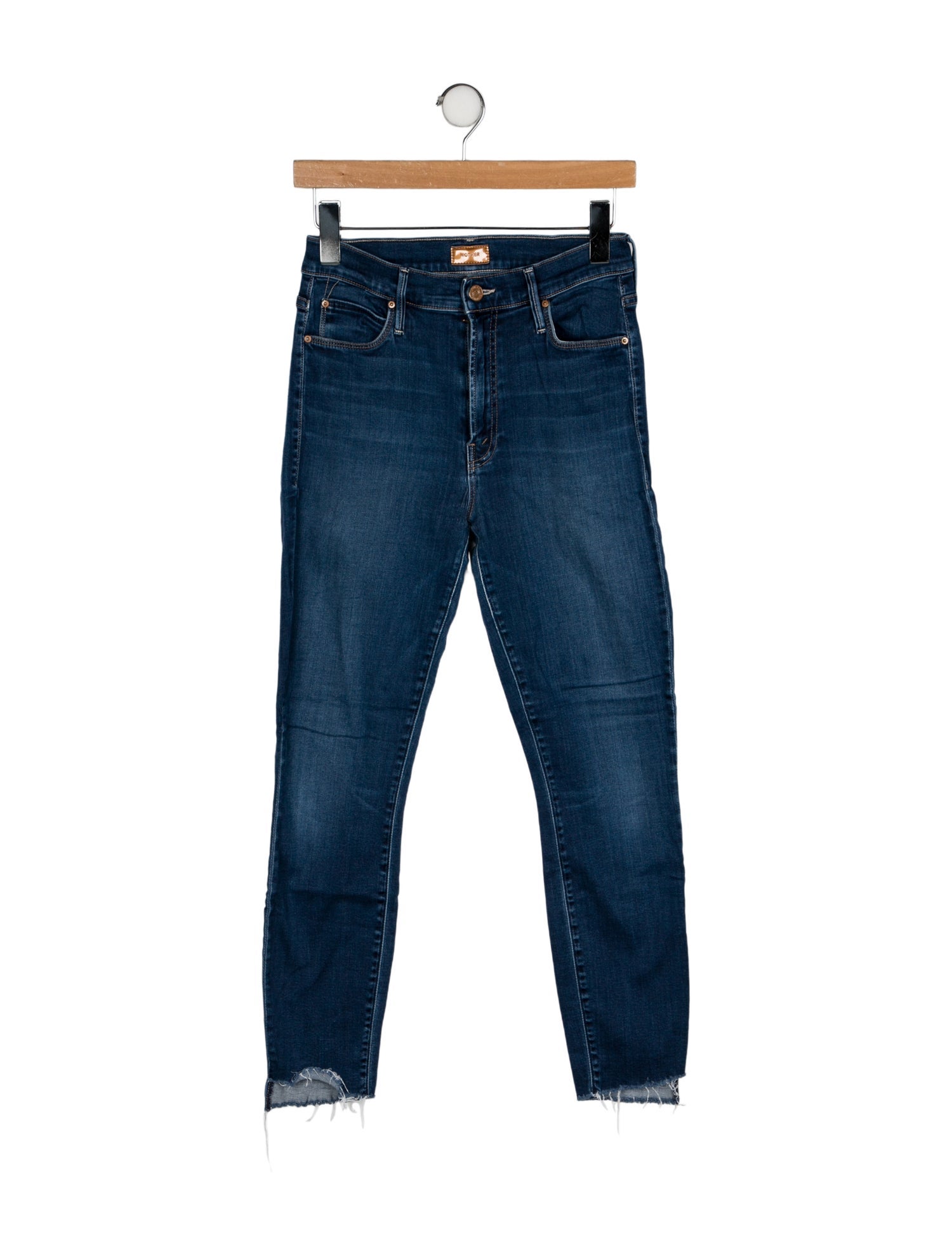 Mother Mid-Rise Skinny Leg Jeans