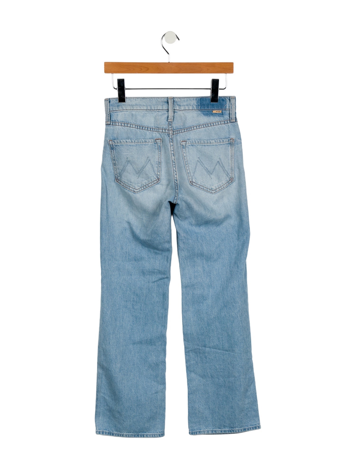Mother Mid-Rise Straight Leg Jeans