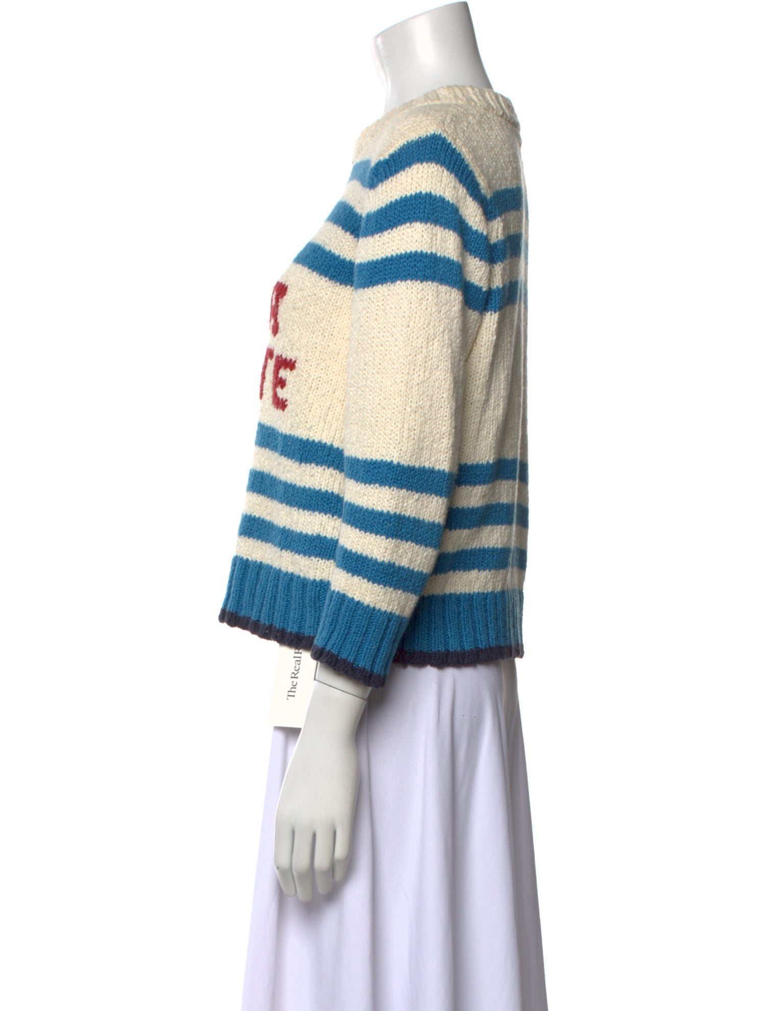 Mother Striped Crew Neck Sweater