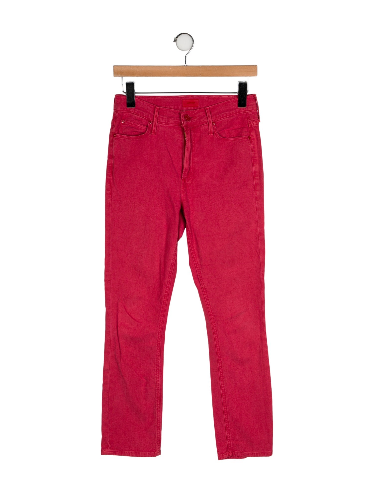 Mother Mid-Rise Straight Leg Jeans