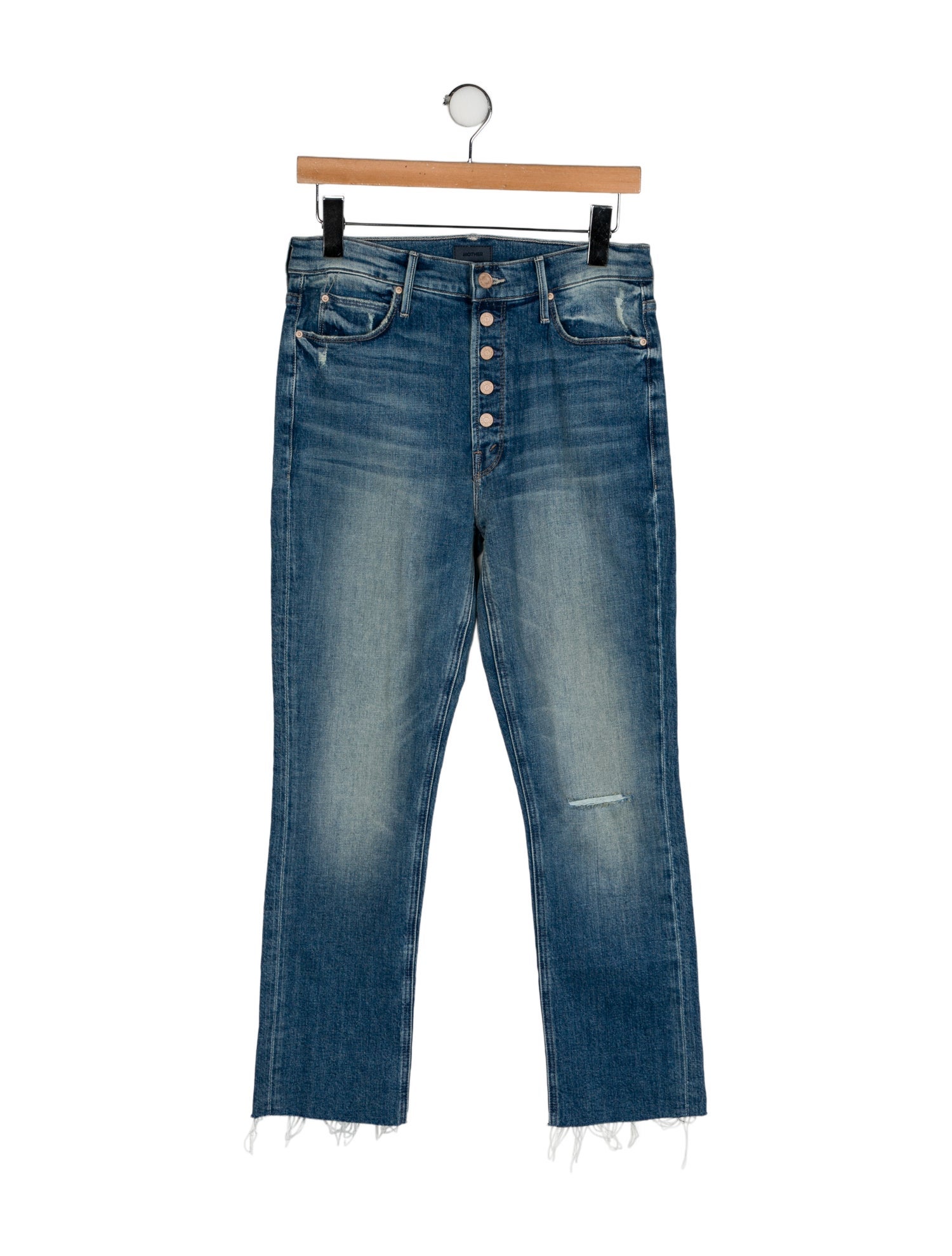 Mother High-Rise Straight Leg Jeans