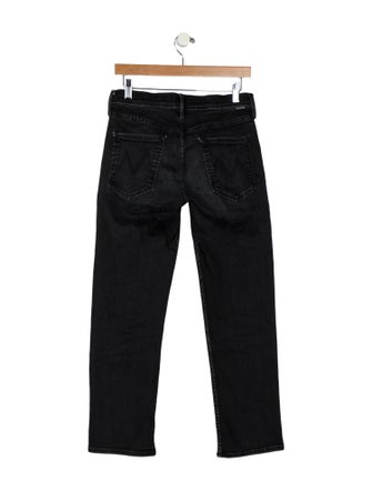 Mother Mid-Rise Straight Leg Jeans