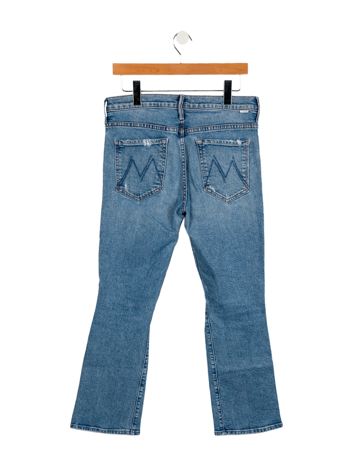 Mother Mid-Rise Straight Leg Jeans