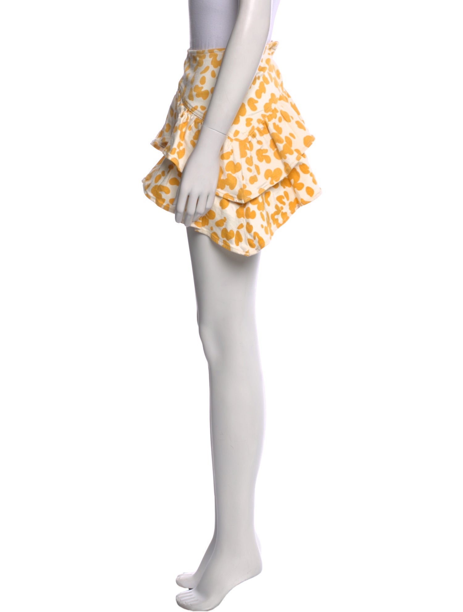 Mother Animal Print Mini Skirt