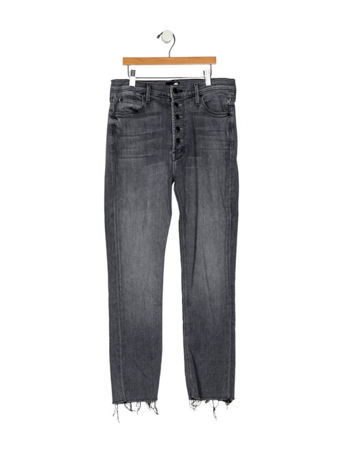 Mother Mid-Rise Straight Leg Jeans